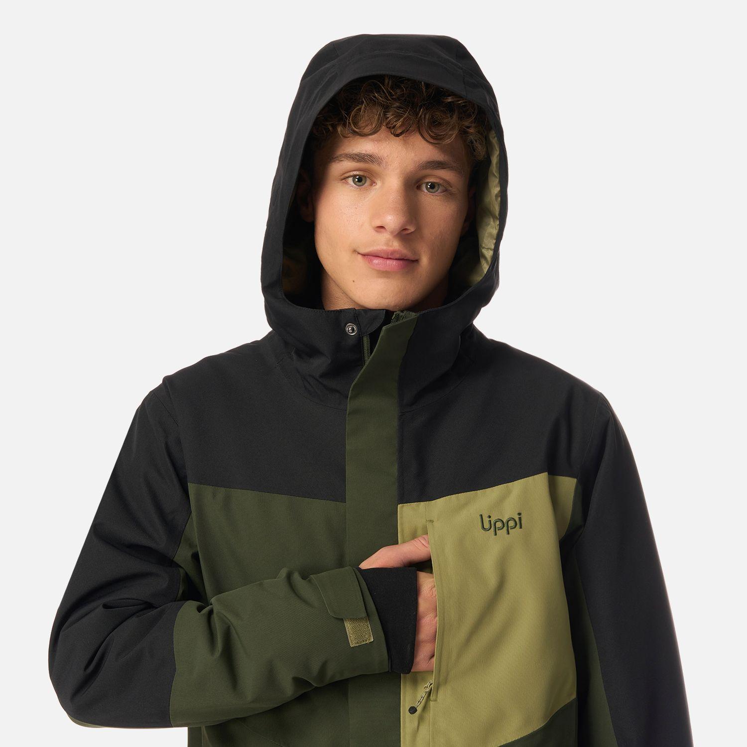 Chaqueta Teen Boy Andes B-Dry Hoody Jacket Verde Militar Lippi I26-3