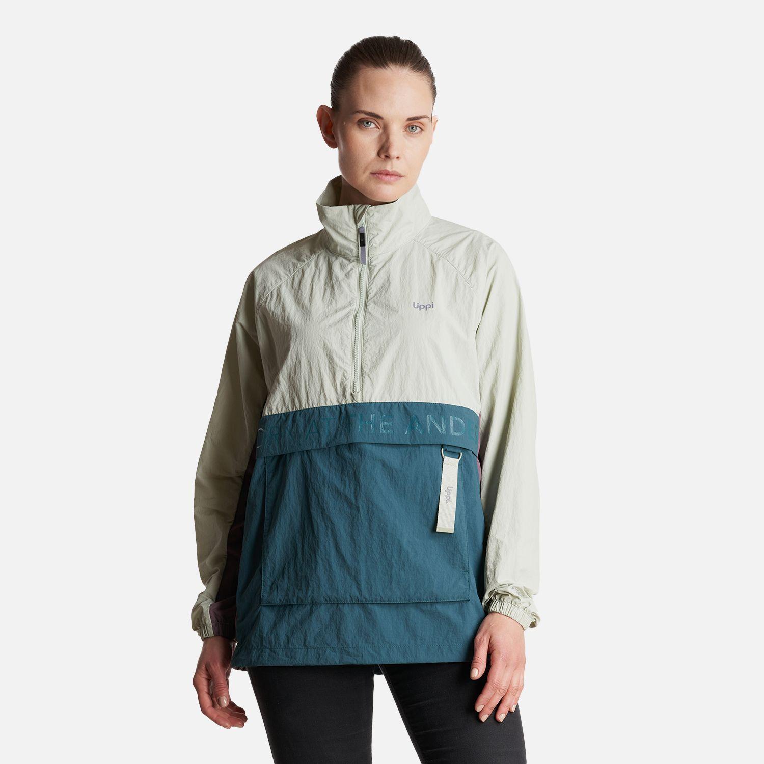 Chaqueta Mujer  WindCity WindBreaker 1/4 Zip Jacket Jade Lippi-1