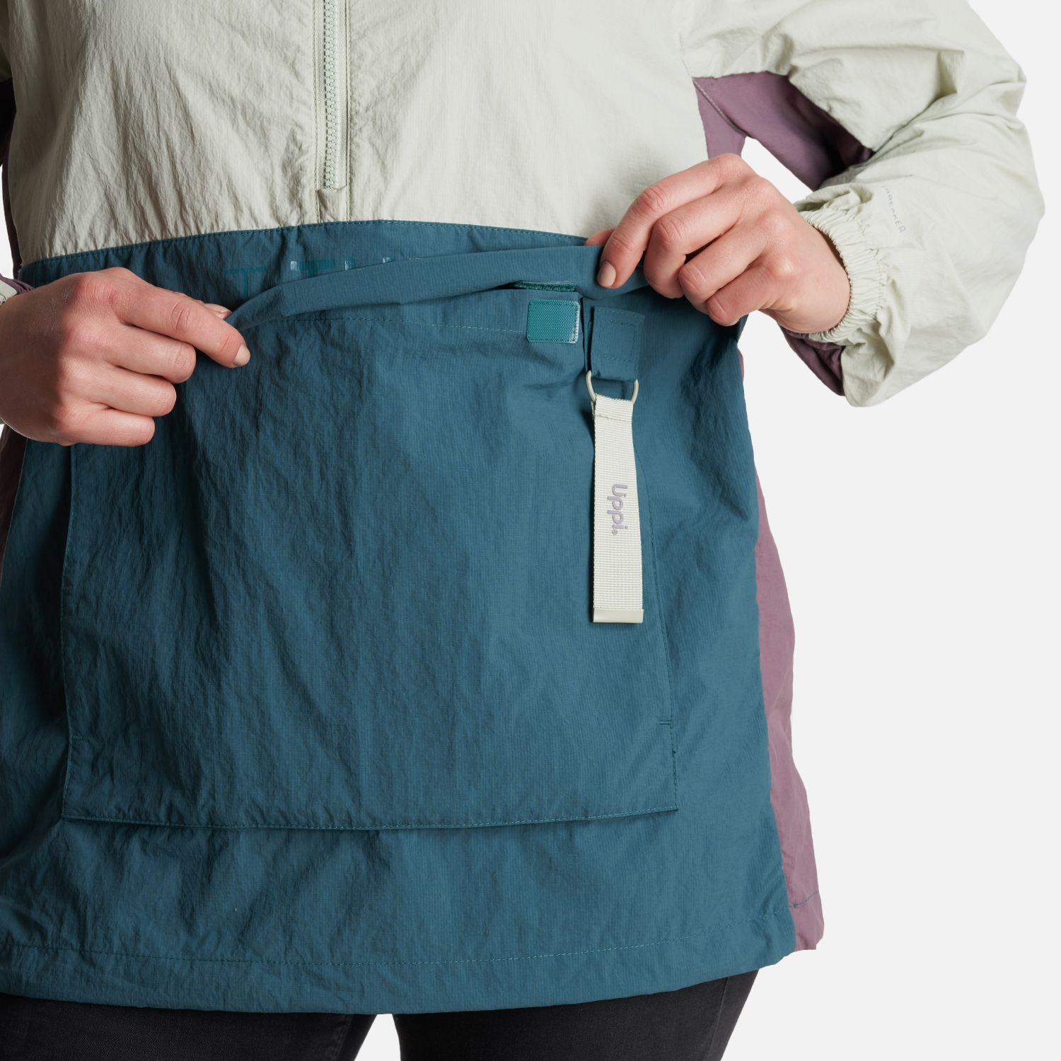 Chaqueta Mujer  WindCity WindBreaker 1/4 Zip Jacket Jade Lippi-4