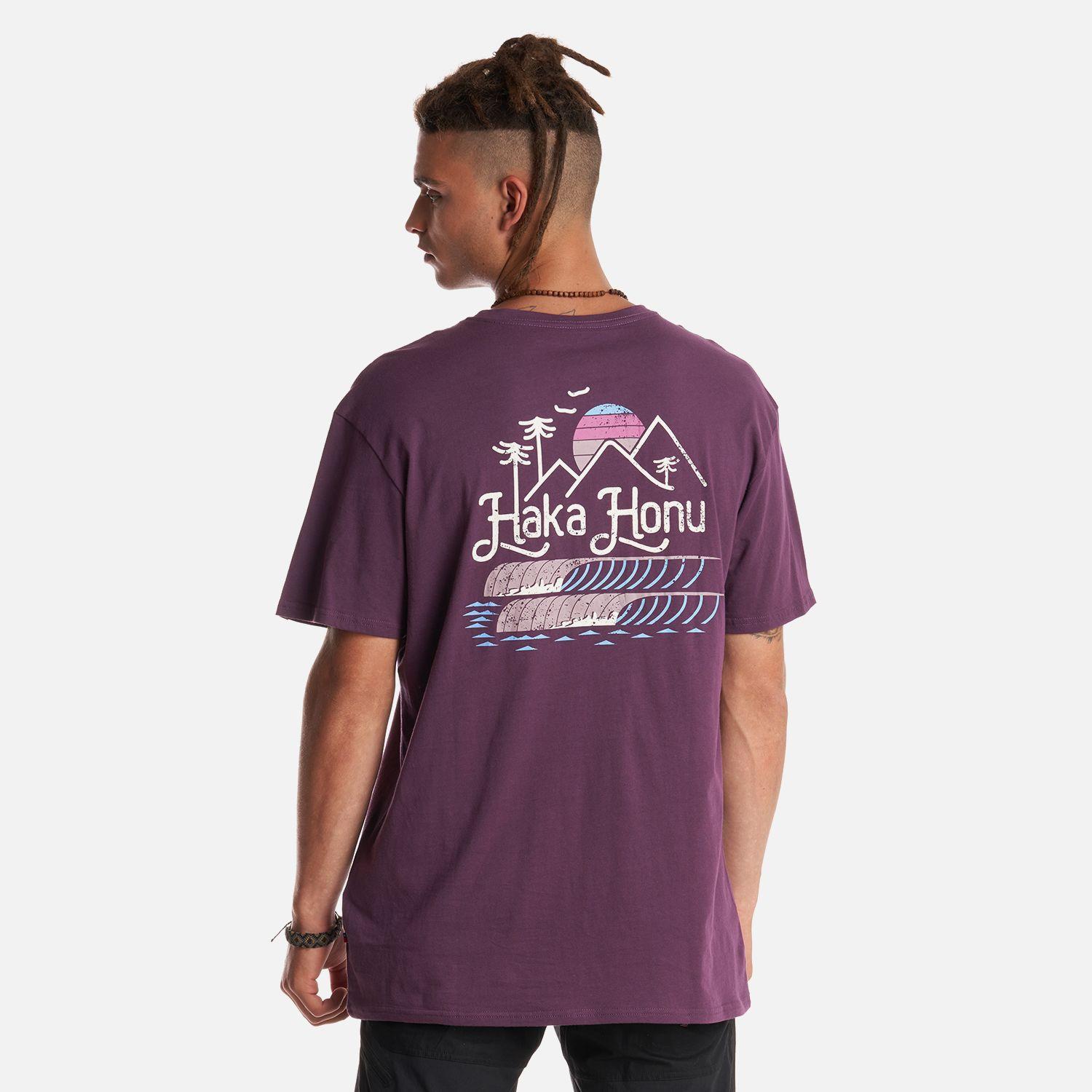 Polera Hombre Amanecer Morado Haka Honu-3