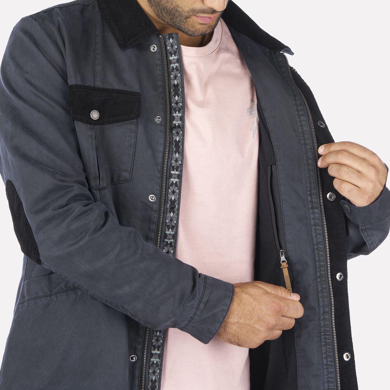 Chaqueta Hombre No-cuero Negro Haka Honu-1