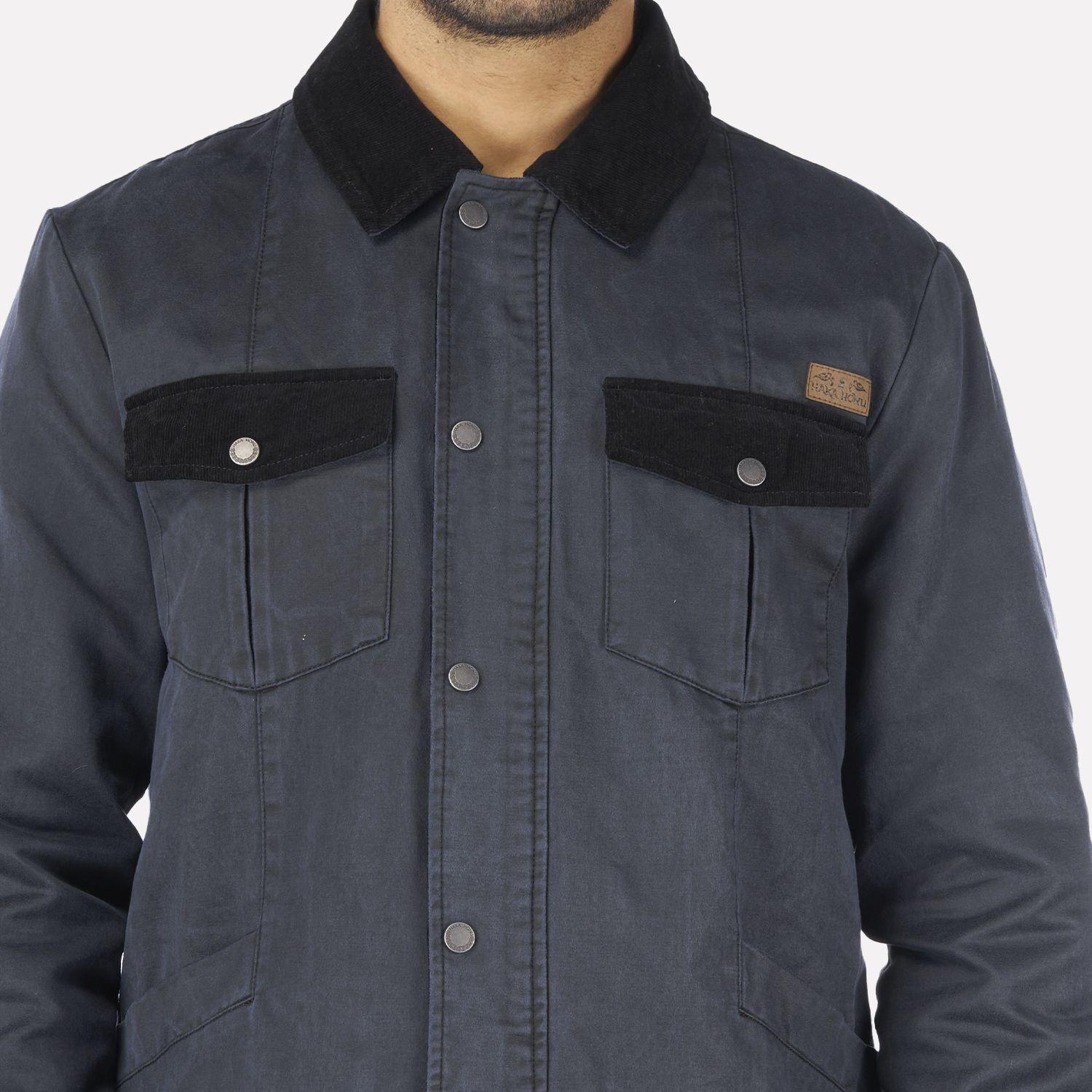 Chaqueta Hombre No-cuero Negro Haka Honu-2
