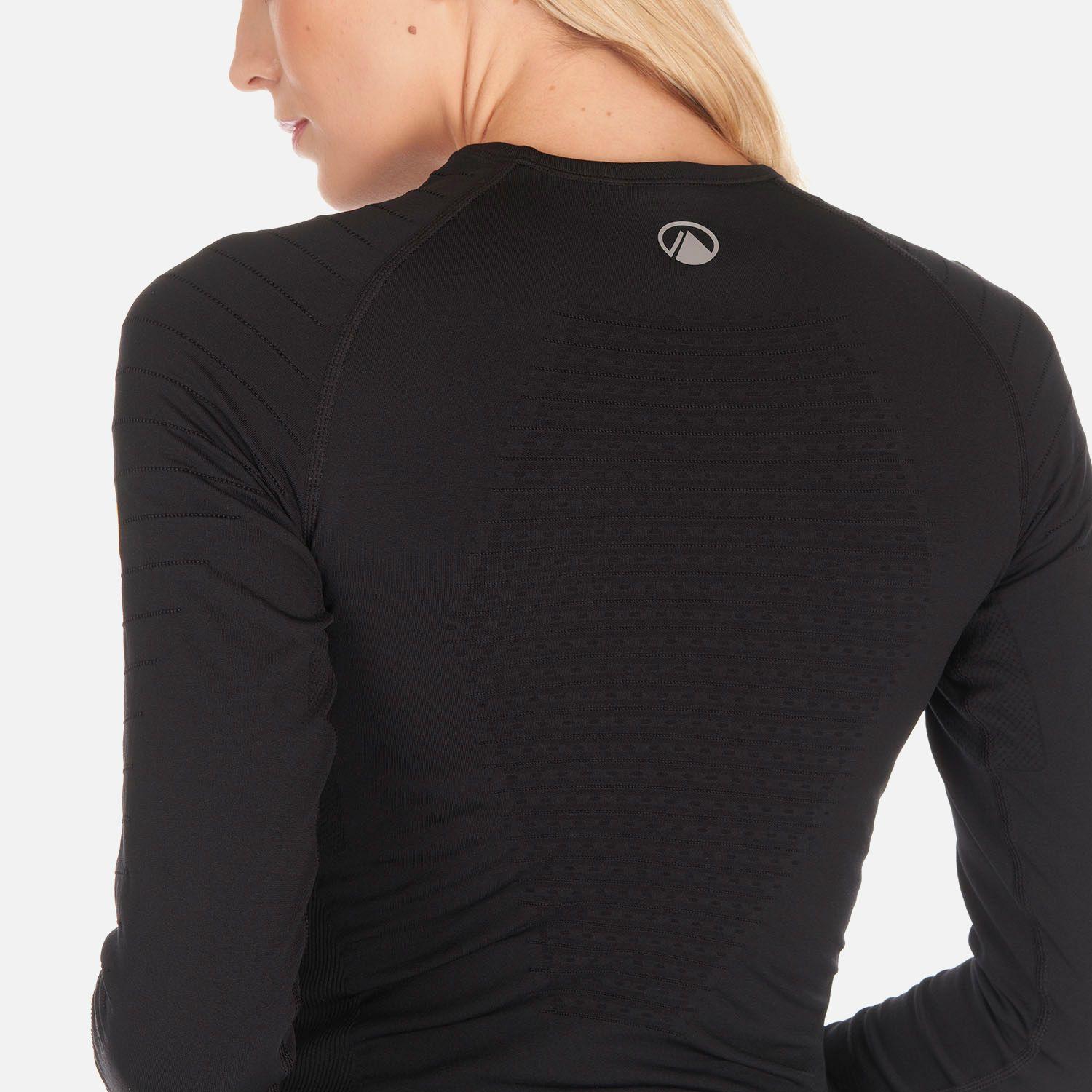 Primera Capa Mujer Skintec 2000 Seamless Top Negro Lippi I23-7