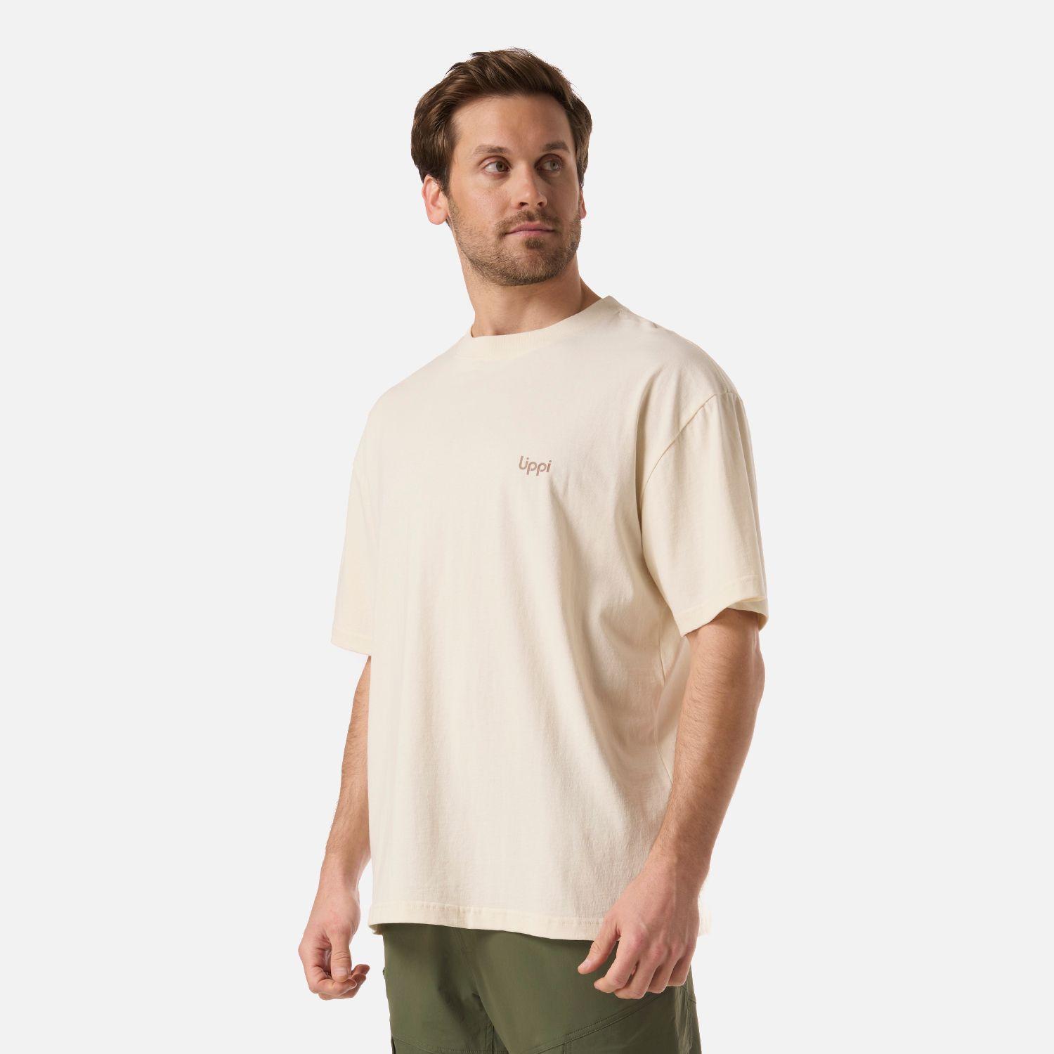 Polera Hombre Boulder T-Shirt Crema Lippi V26-2