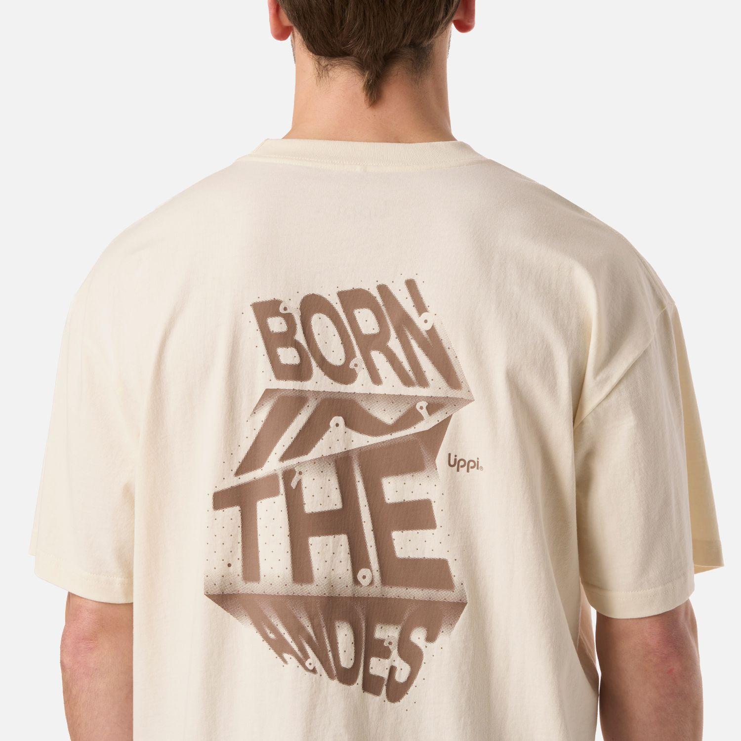 Polera Hombre Boulder T-Shirt Crema Lippi V26-3