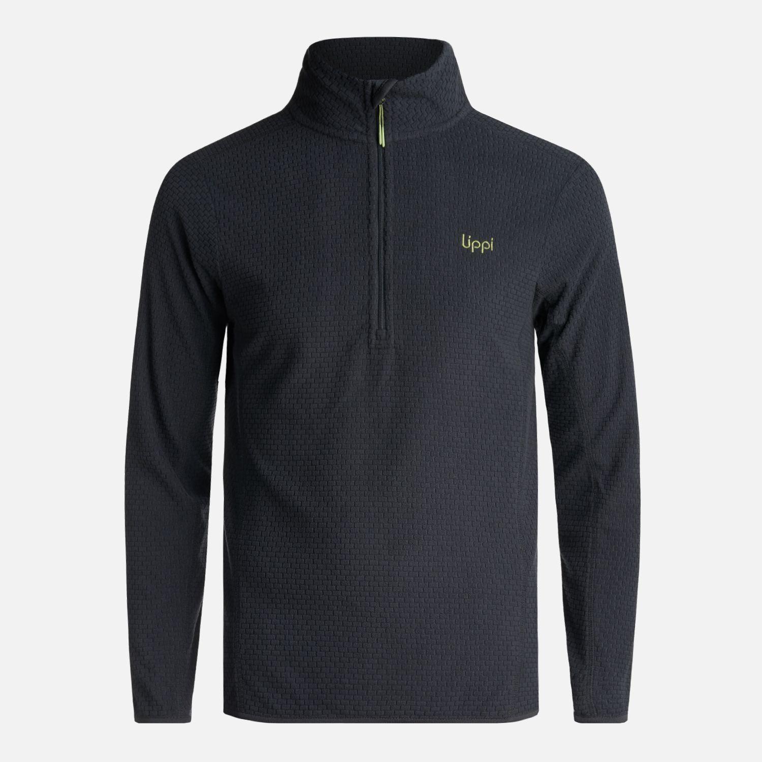Poleron Teen Boy Mild Nano-F 14 Zip Negro Lippi I24-0