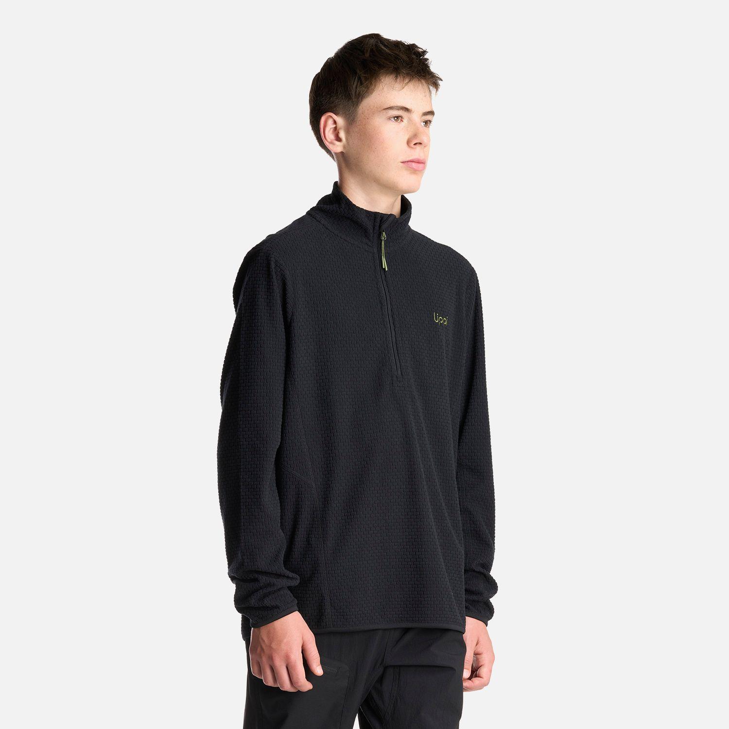 Poleron Teen Boy Mild Nano-F 14 Zip Negro Lippi I24-2