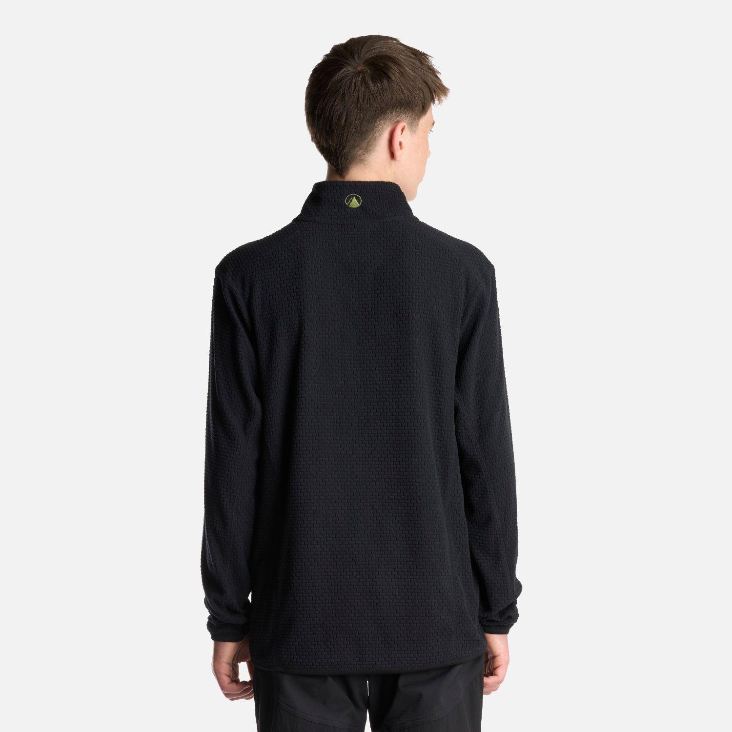 Poleron Teen Boy Mild Nano-F 14 Zip Negro Lippi I24-3