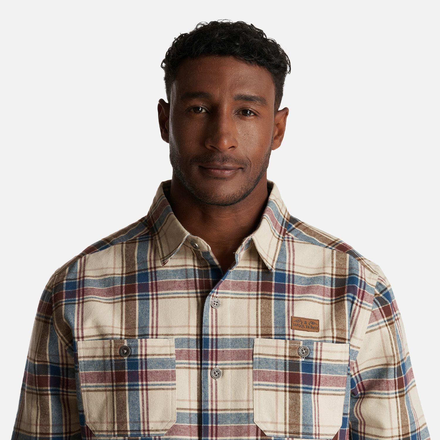 Camisa Hombre Hachazo Print Crudo Haka Honu-3