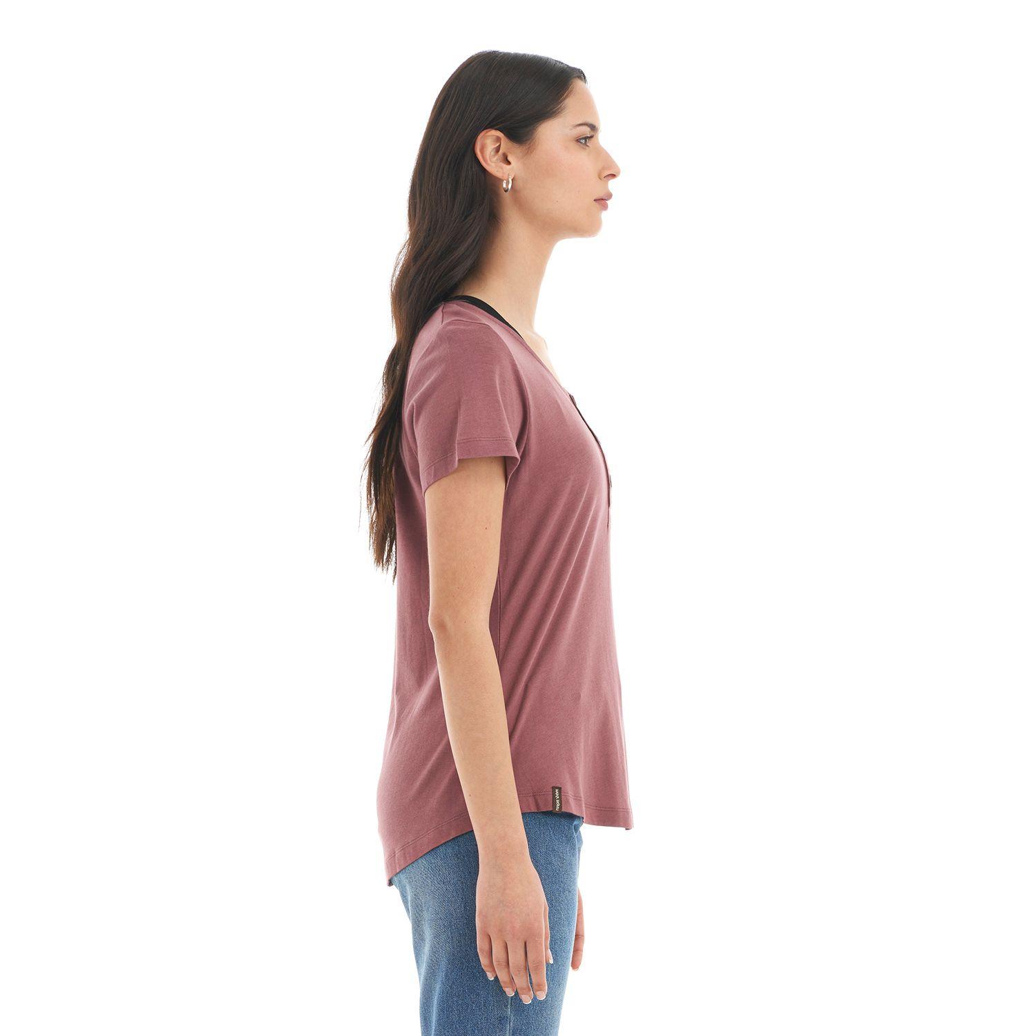 Polera Mujer Mamboo Burdeo Haka Honu-3