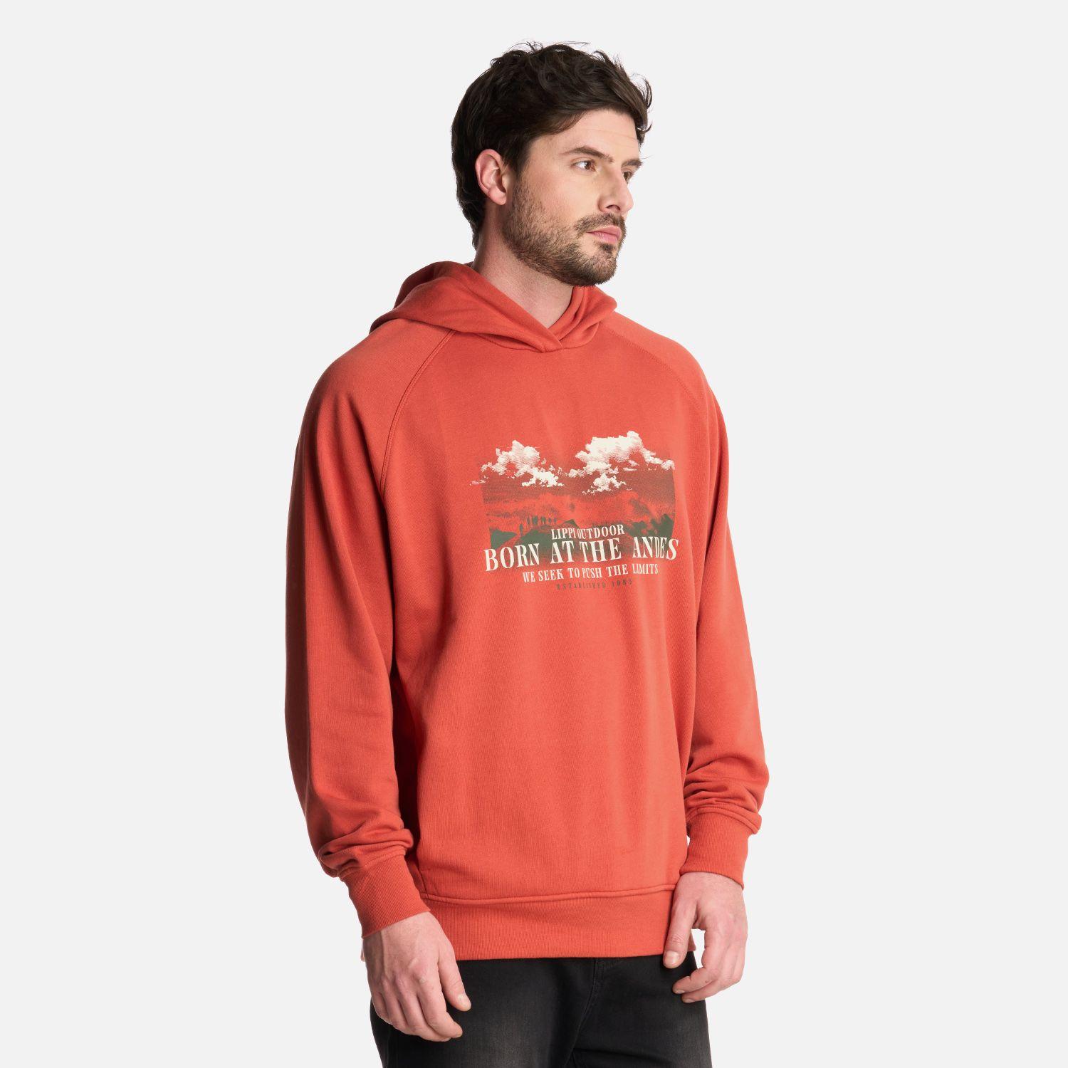 Polerón Hombre Insigne Hoody SweatshirtFront Terracota Lippi-1