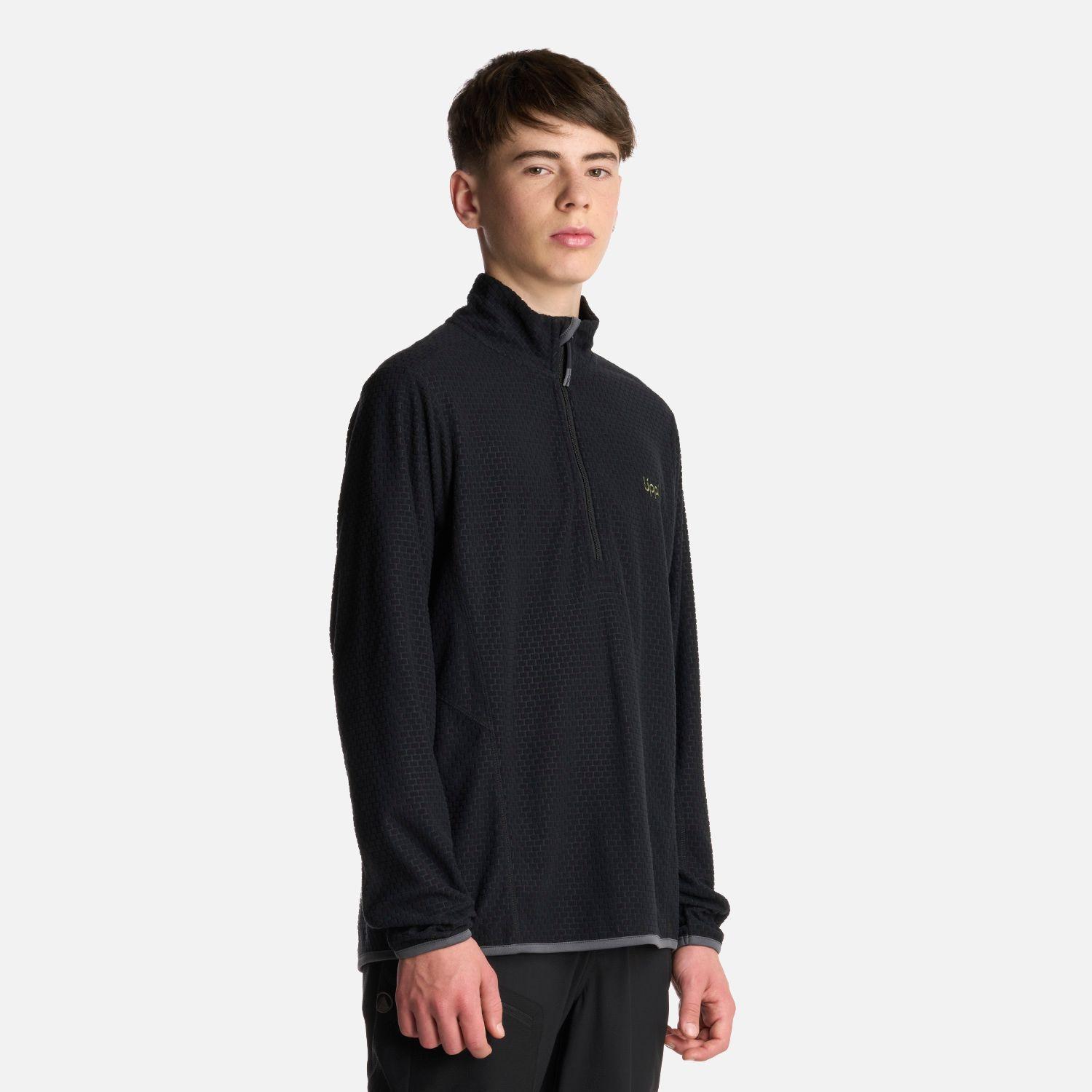 Polerón Teen Boy Mild Nano-F 14 Zip Negro Lippi-1