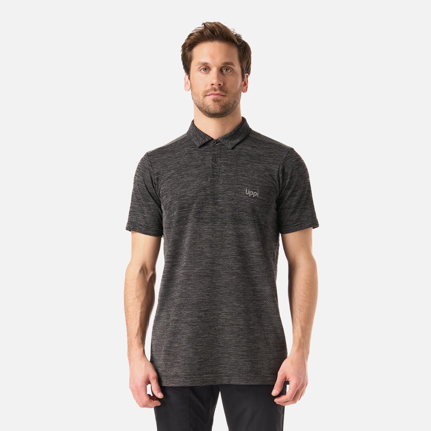 Polera Hombre B-Classic Seamless Polo Negro Lippi V26-0