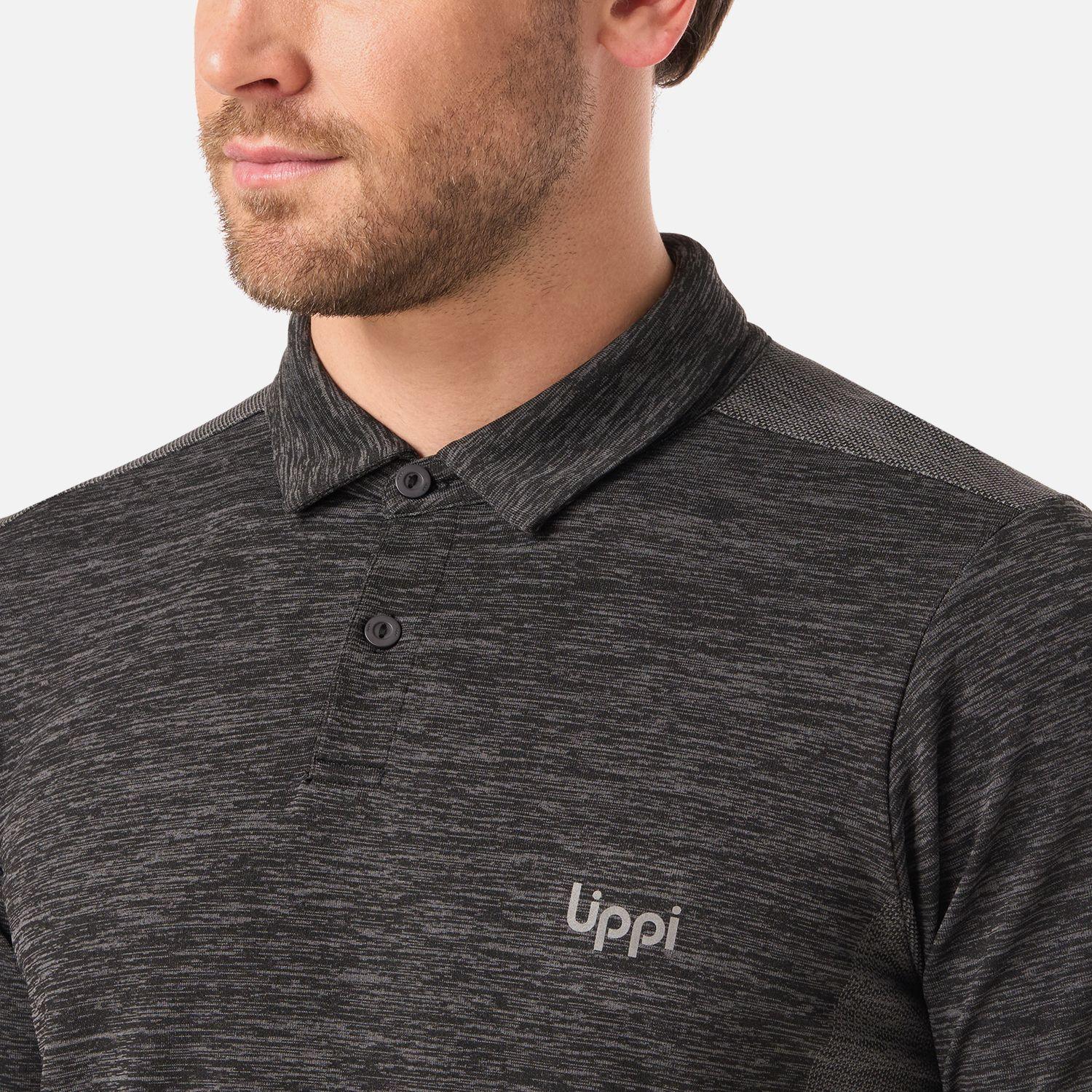 Polera Hombre B-Classic Seamless Polo Negro Lippi V26-3