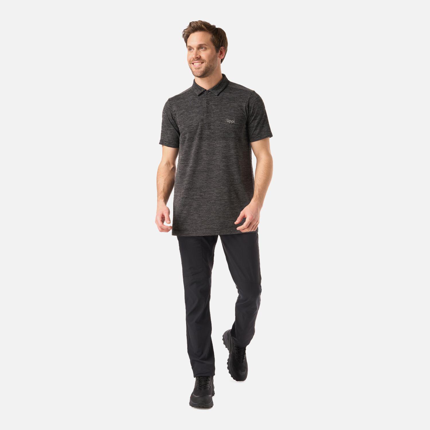 Polera Hombre B-Classic Seamless Polo Negro Lippi V26-5