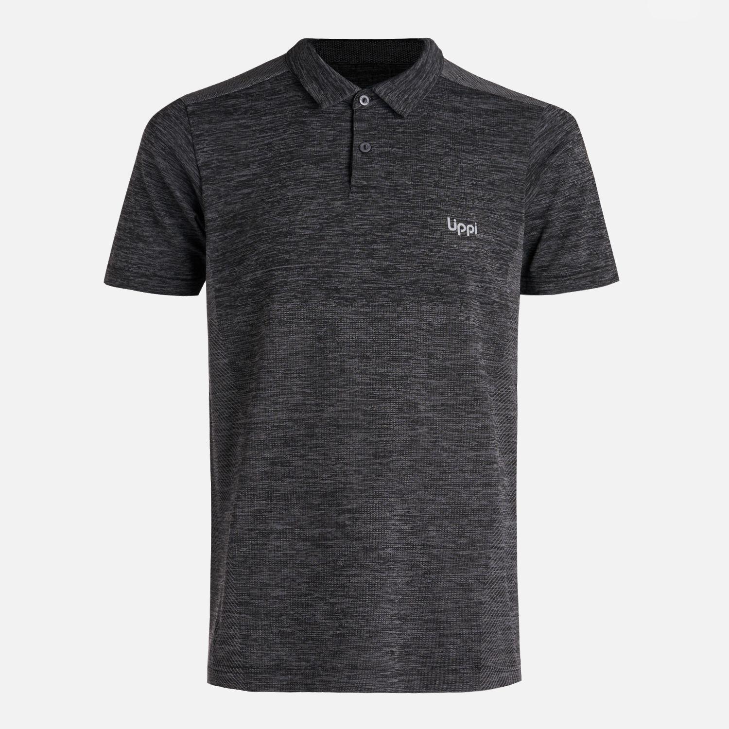 Polera Hombre B-Classic Seamless Polo Negro Lippi V26-6