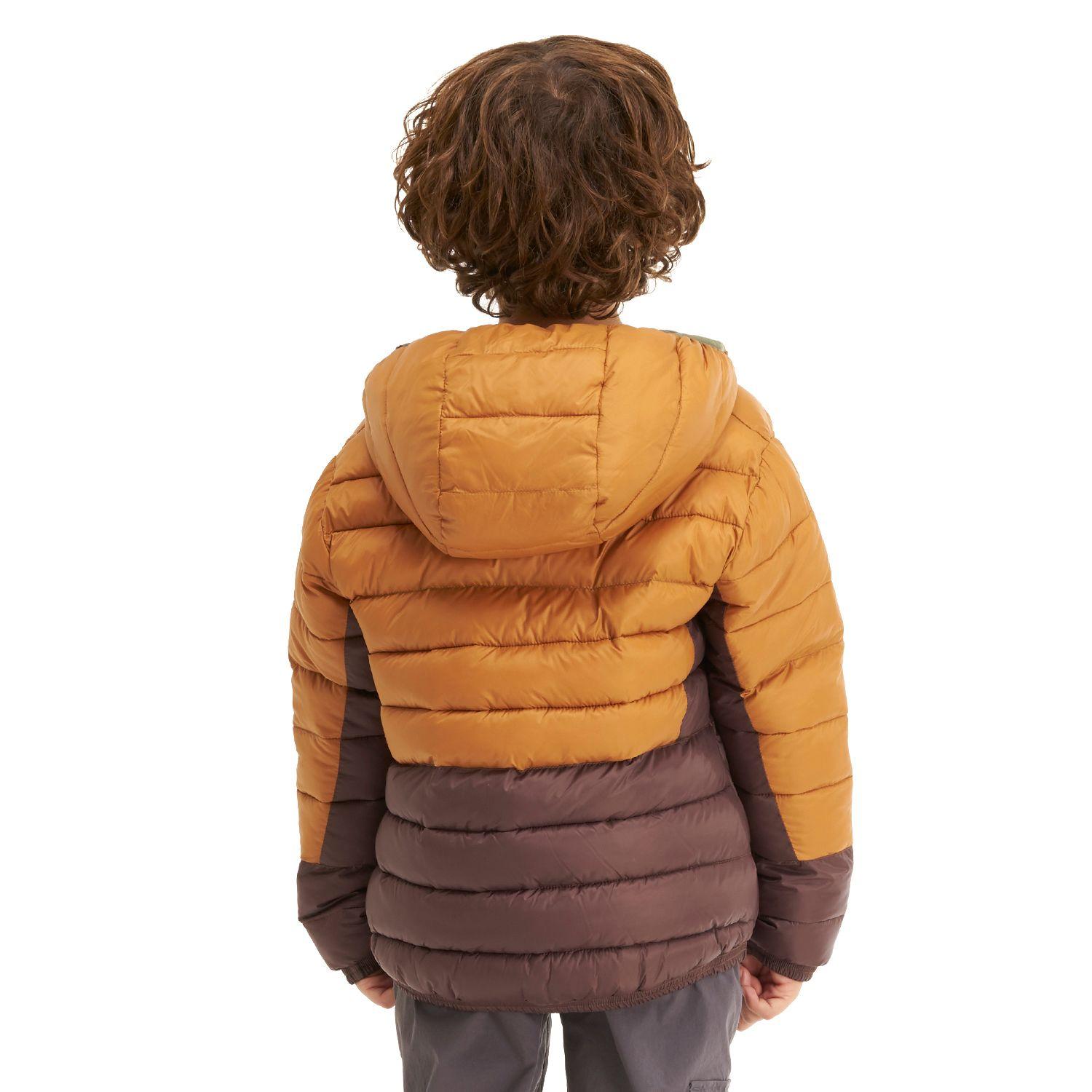 Chaqueta Niño BeWarm 2-Face Hoody Jacket Naranjo / Print Verde Lippi-3