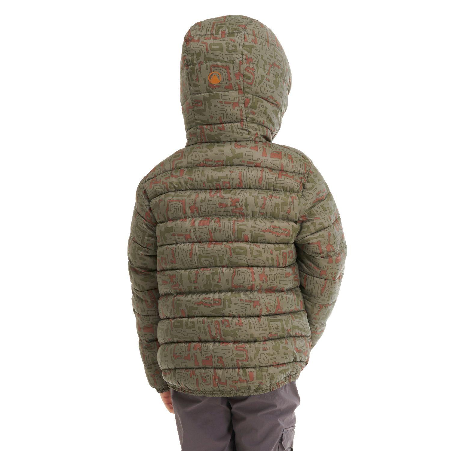 Chaqueta Niño BeWarm 2-Face Hoody Jacket Naranjo / Print Verde Lippi-6
