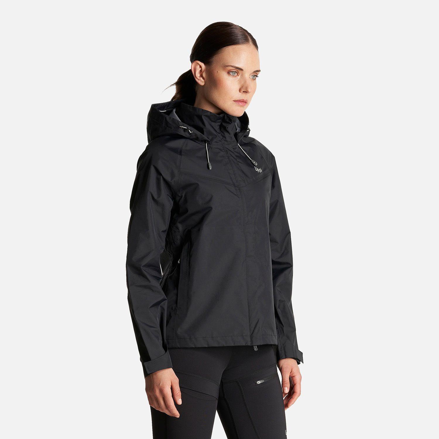 Chaqueta Mujer Alpine B-Dry Hoody Jacket Negro Lippi I23-2