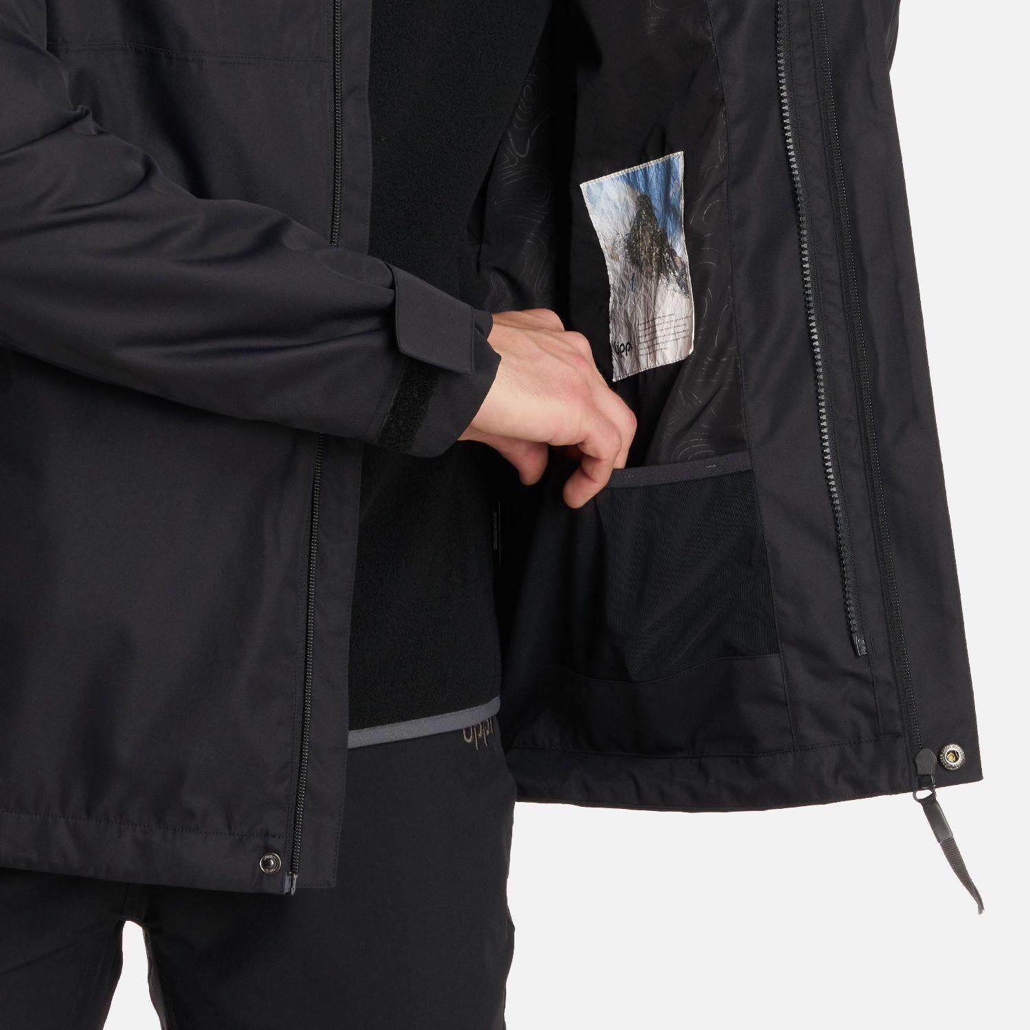 Chaqueta Hombre Tres Cruces Fusion-3 Hoody Jacket Negro Lippi V26-5