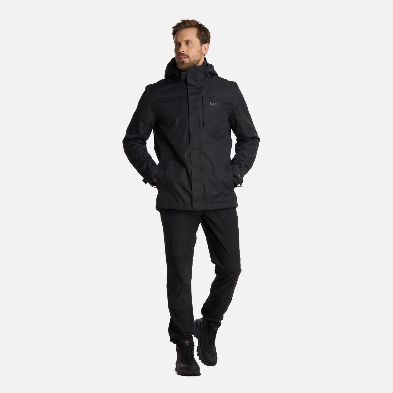 Chaqueta Hombre Tres Cruces Fusion-3 Hoody Jacket Negro Lippi V26-6