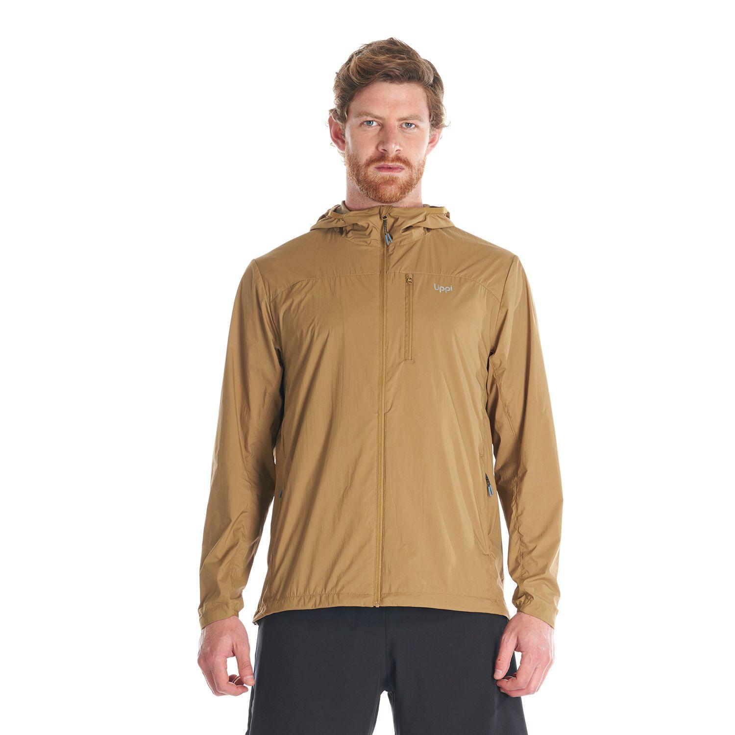 Chaqueta Hombre Spry WindBreaker Hoody Jacket Cafe Pardo Lippi-1