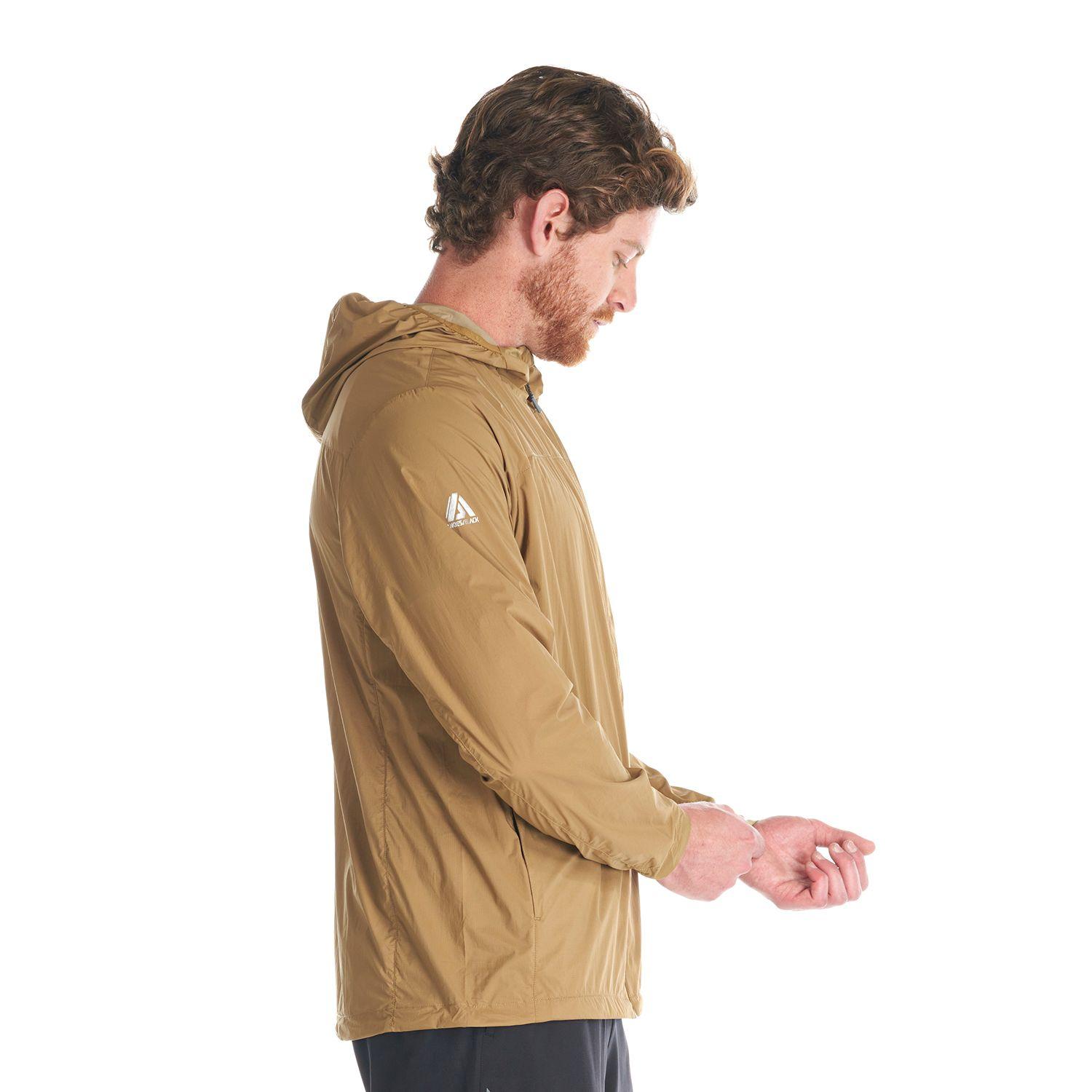 Chaqueta Hombre Spry WindBreaker Hoody Jacket Cafe Pardo Lippi-3