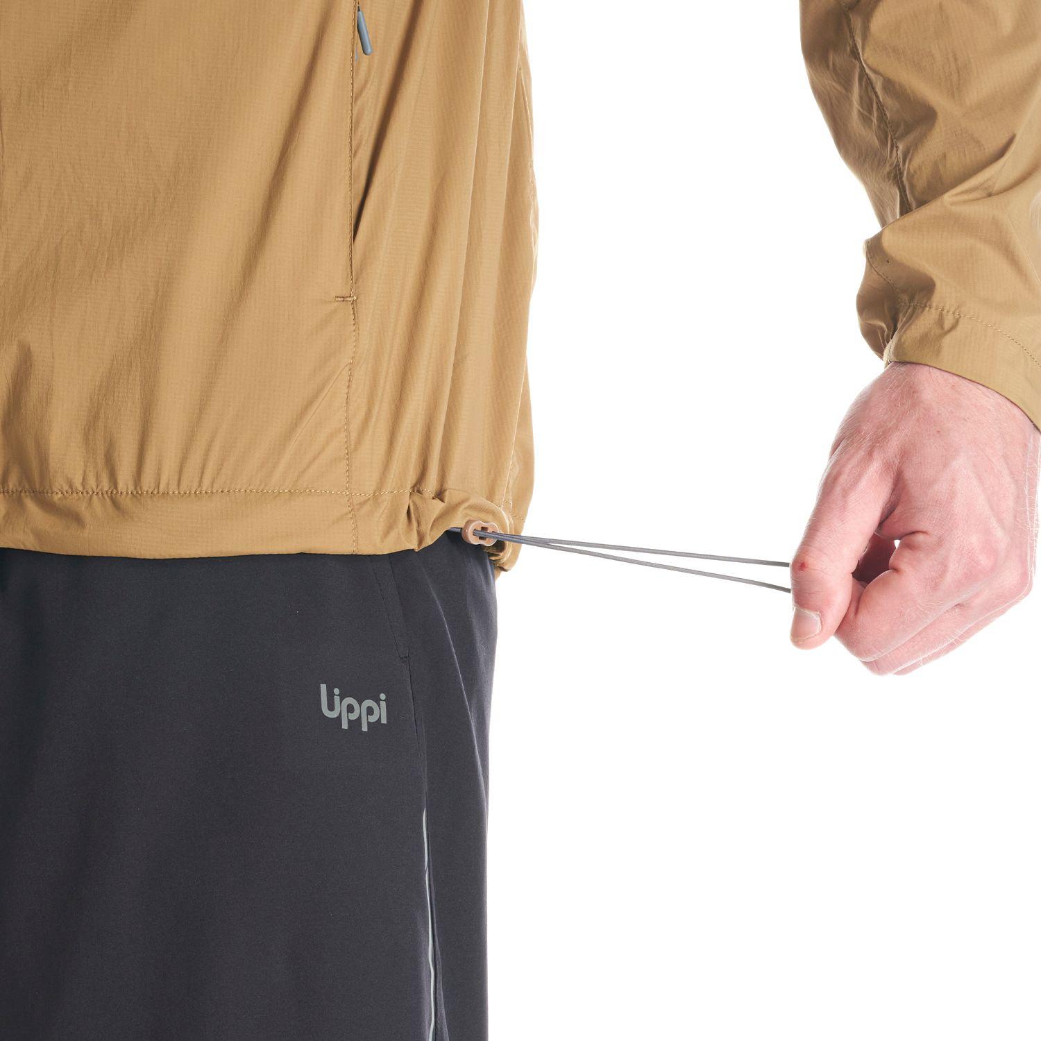 Chaqueta Hombre Spry WindBreaker Hoody Jacket Cafe Pardo Lippi-8