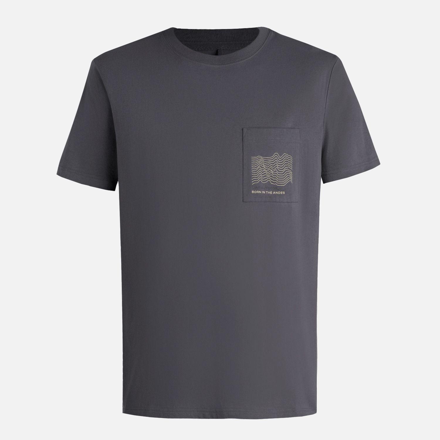 Polera Hombre Ulmo Pocket T-Shirt Grafito Lippi V26-5