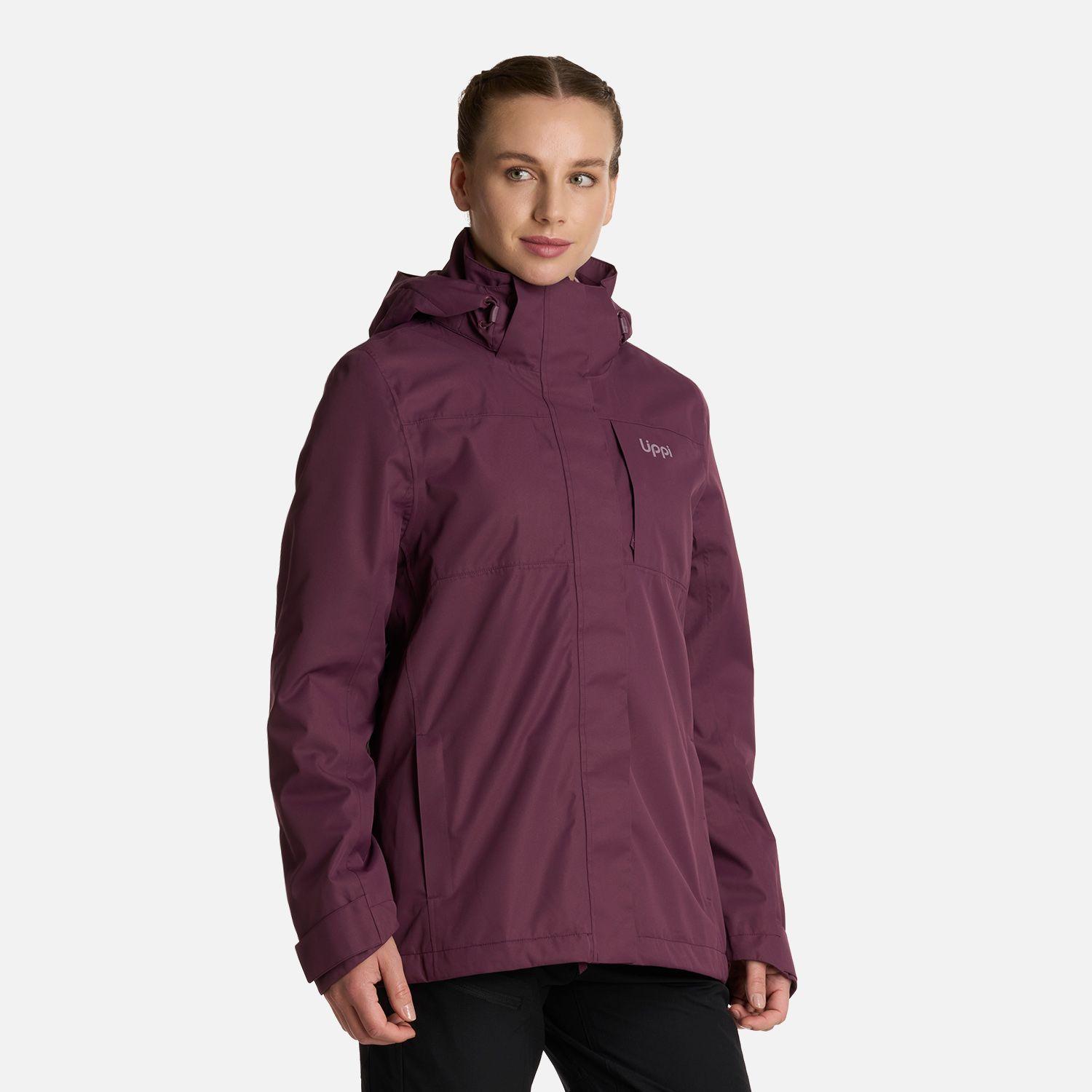 Chaqueta Mujer Tres Cruces Fusion-3 Hoody Vino Lippi I25-2