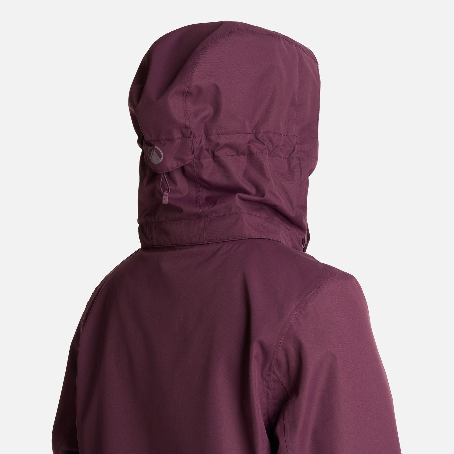 Chaqueta Mujer Tres Cruces Fusion-3 Hoody Vino Lippi I25-4