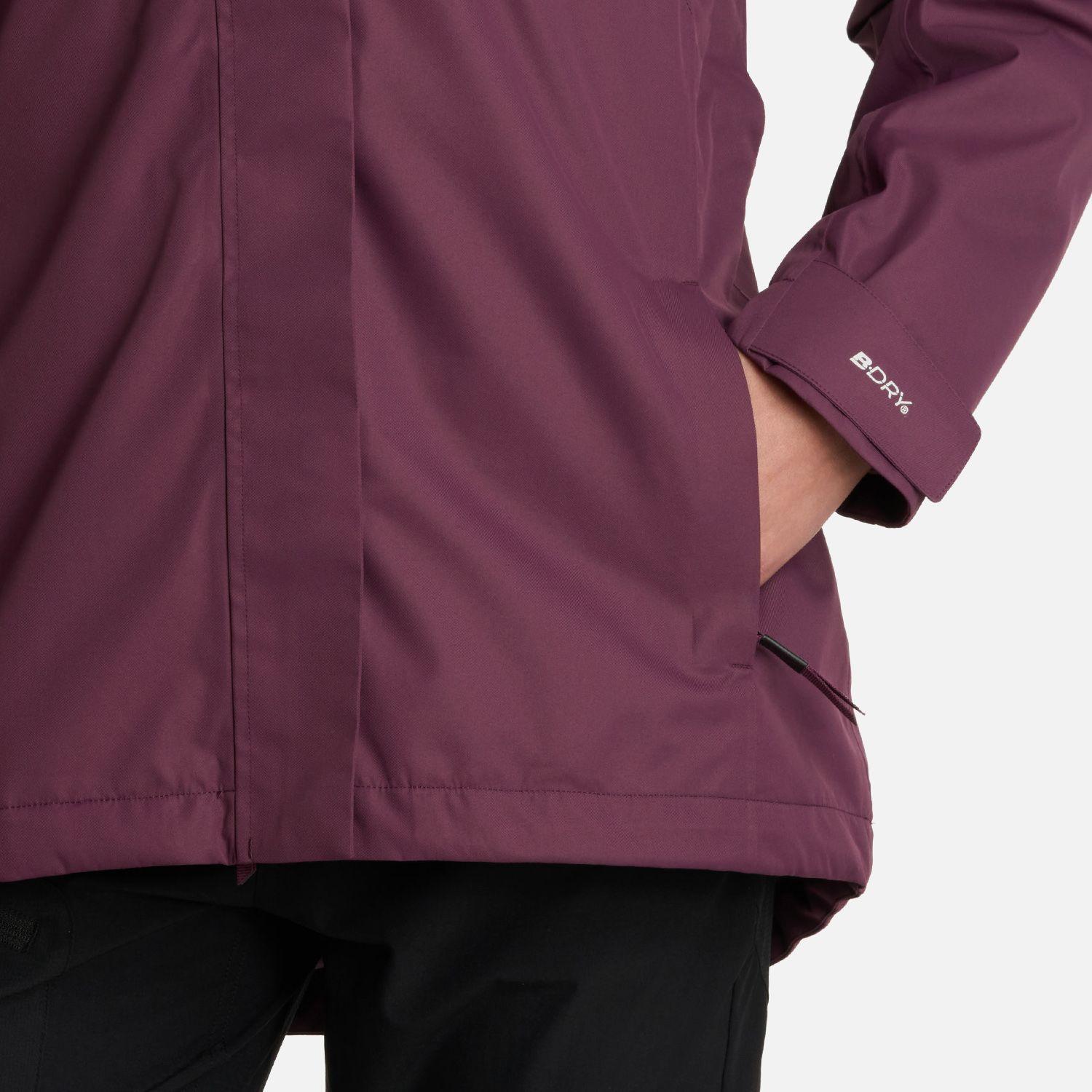 Chaqueta Mujer Tres Cruces Fusion-3 Hoody Vino Lippi I25-8