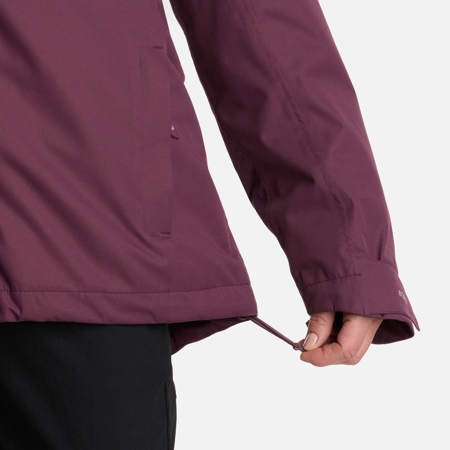Chaqueta Mujer Tres Cruces Fusion-3 Hoody Vino Lippi I25-9