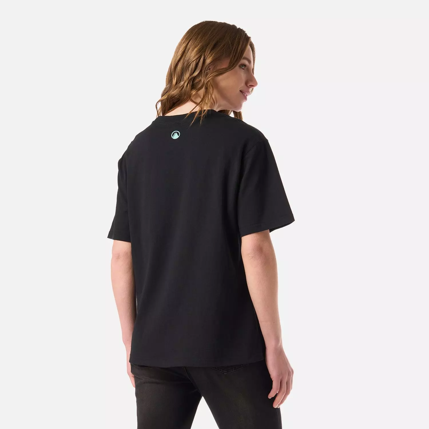 Polera Mujer Logo Lippi T-shirt Negro Lippi V26-2
