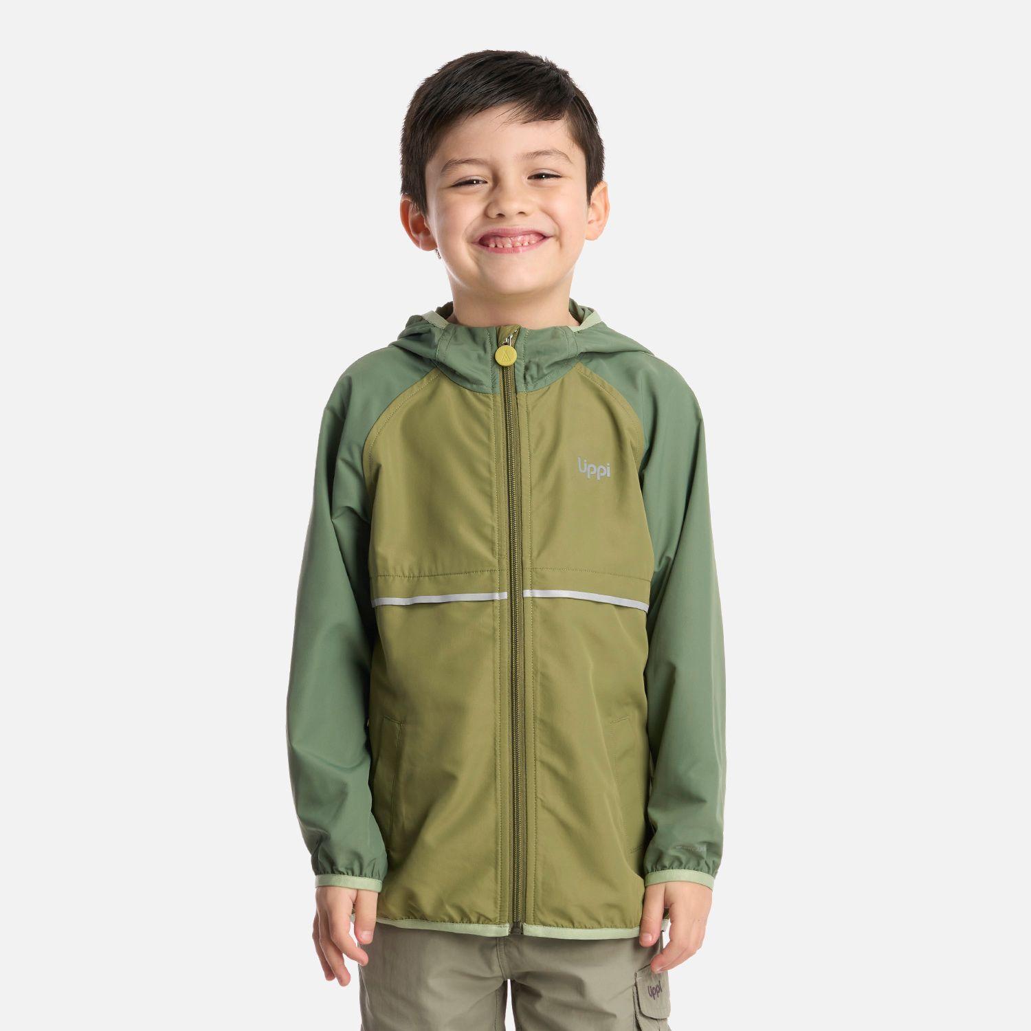 Chaqueta Niño Nightfall WindBreaker Hoody Jacket Verde Lippi-0