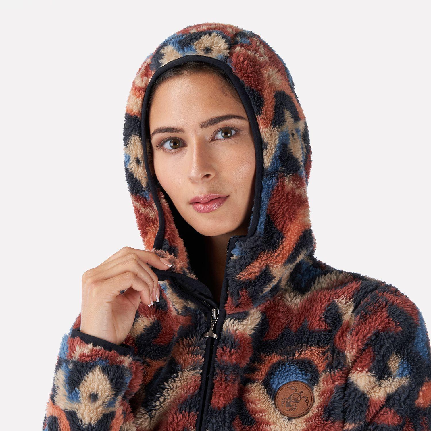 Chaqueta Mujer Calur-oso Print Terracota Haka Honu I22-3
