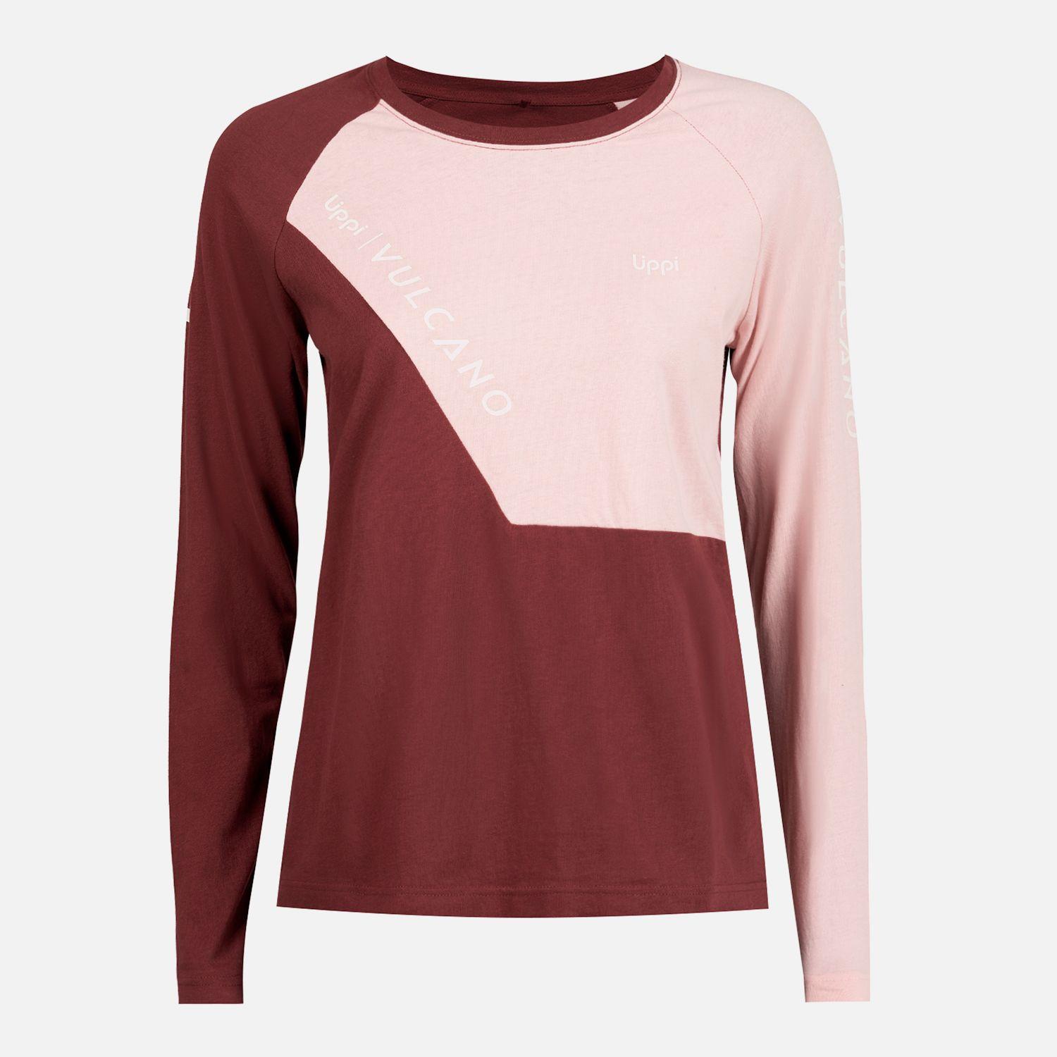 Polera Mujer Vulcano Cotton LS T-Shirt Vino Lippi-0