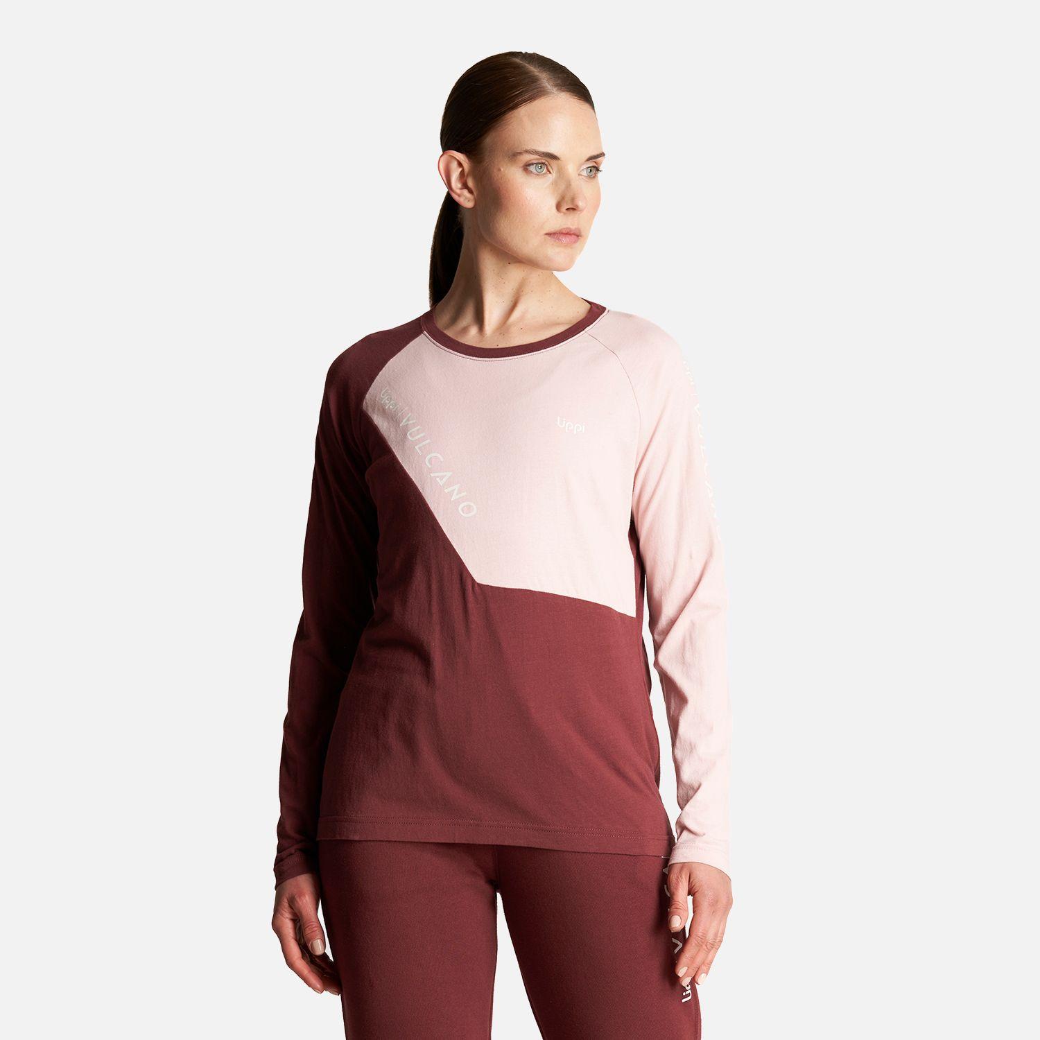 Polera Mujer Vulcano Cotton LS T-Shirt Vino Lippi-1