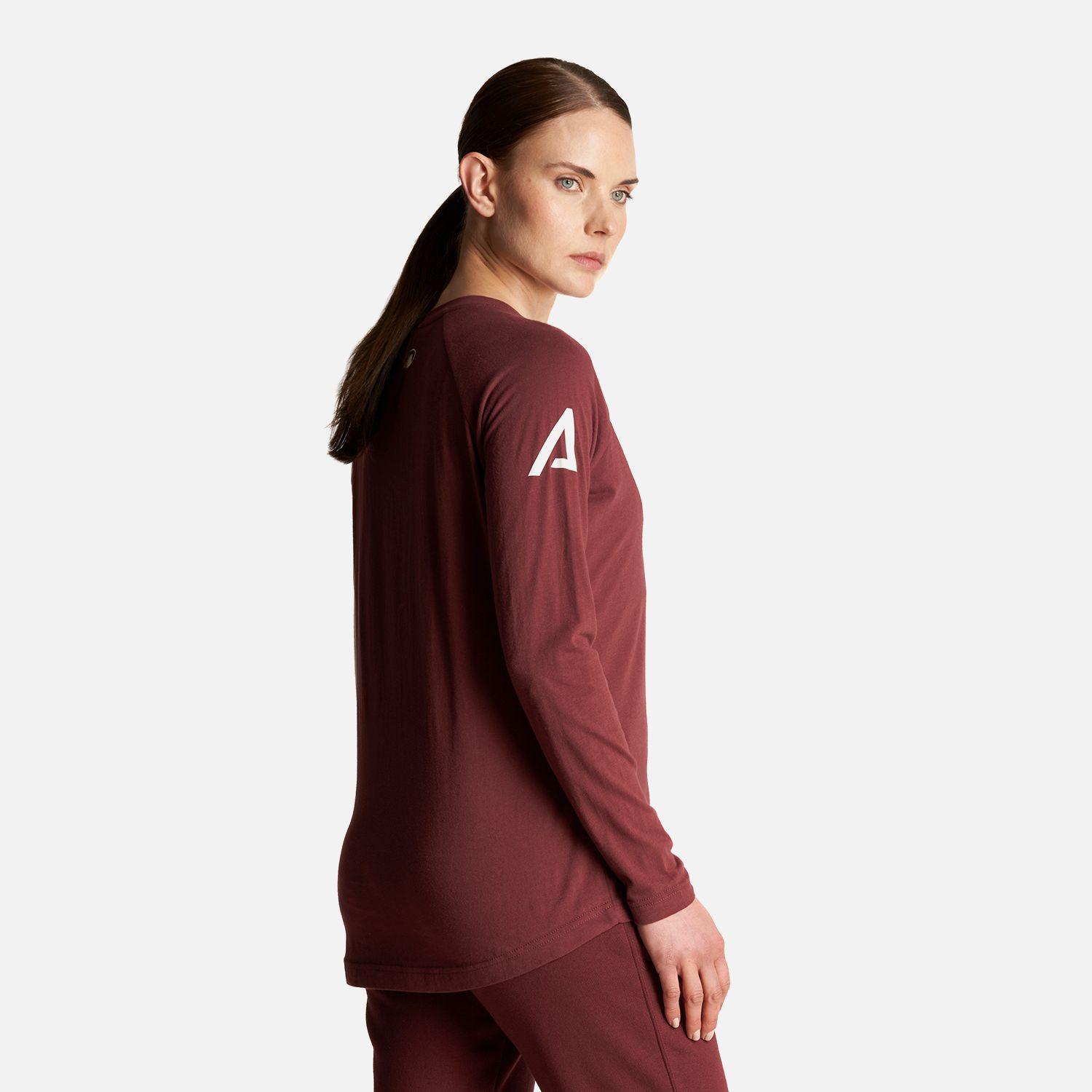 Polera Mujer Vulcano Cotton LS T-Shirt Vino Lippi-3