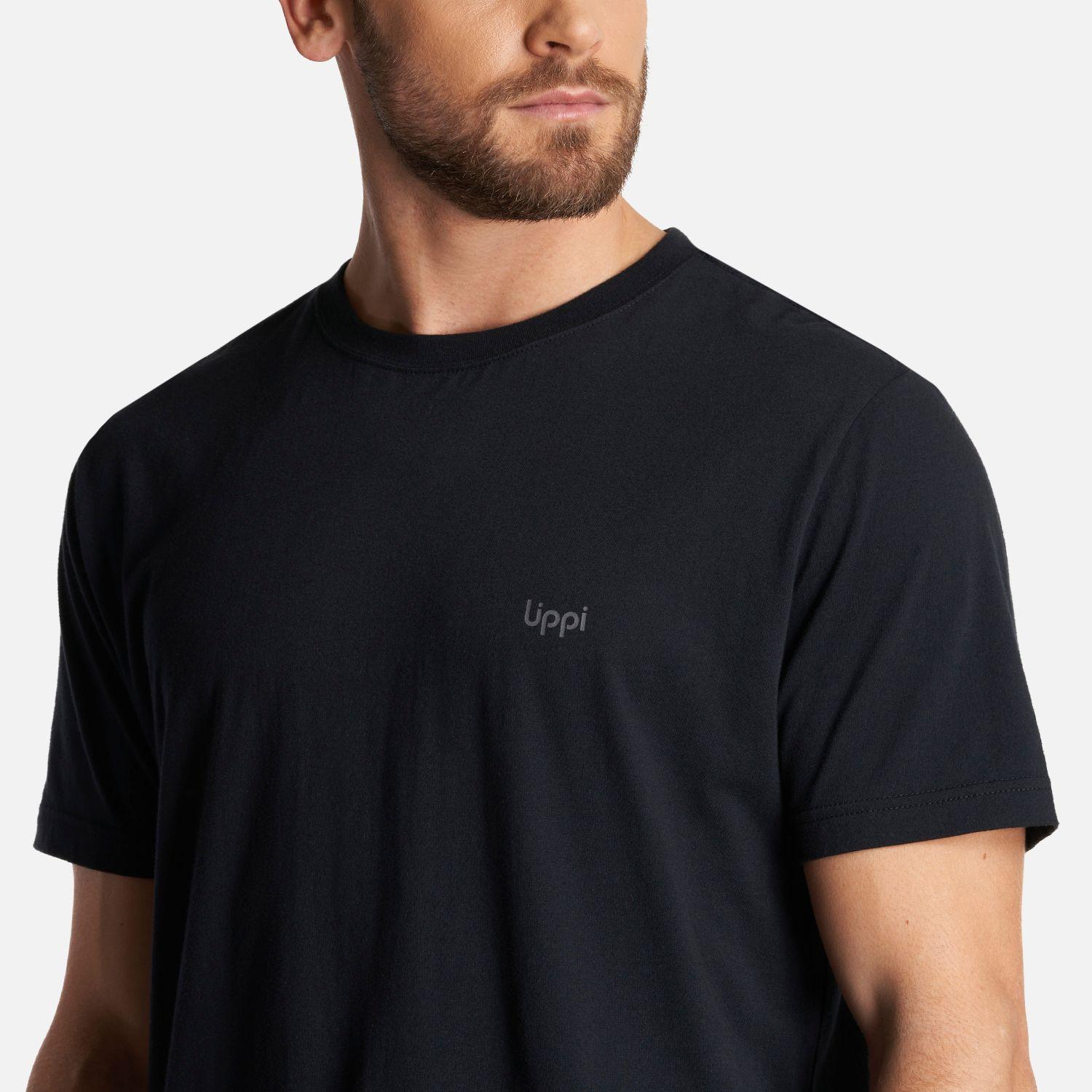 Polera Hombre Ulmo T-Shirt Negro Lippi V24-4