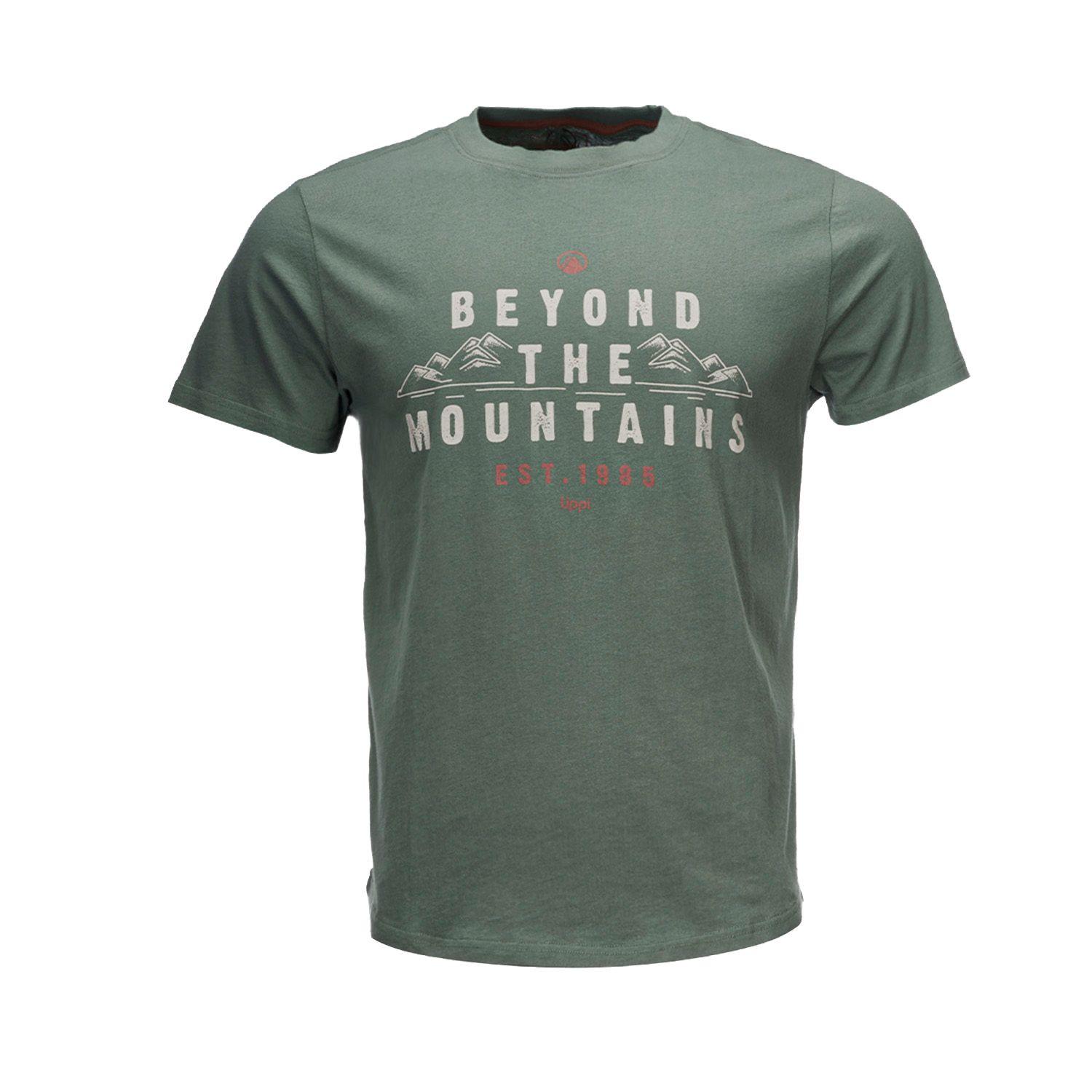 Polera Hombre Origins UV-Stop T-Shirt Verde Grisaceo Lippi-0