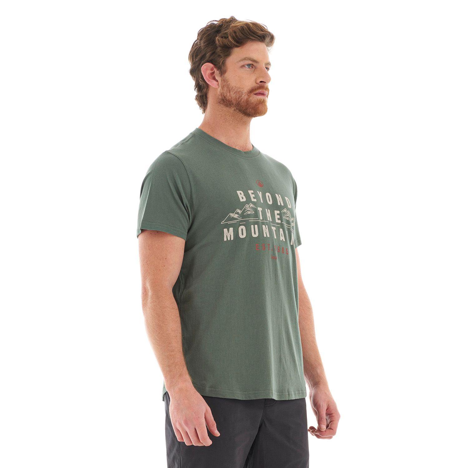 Polera Hombre Origins UV-Stop T-Shirt Verde Grisaceo Lippi-2