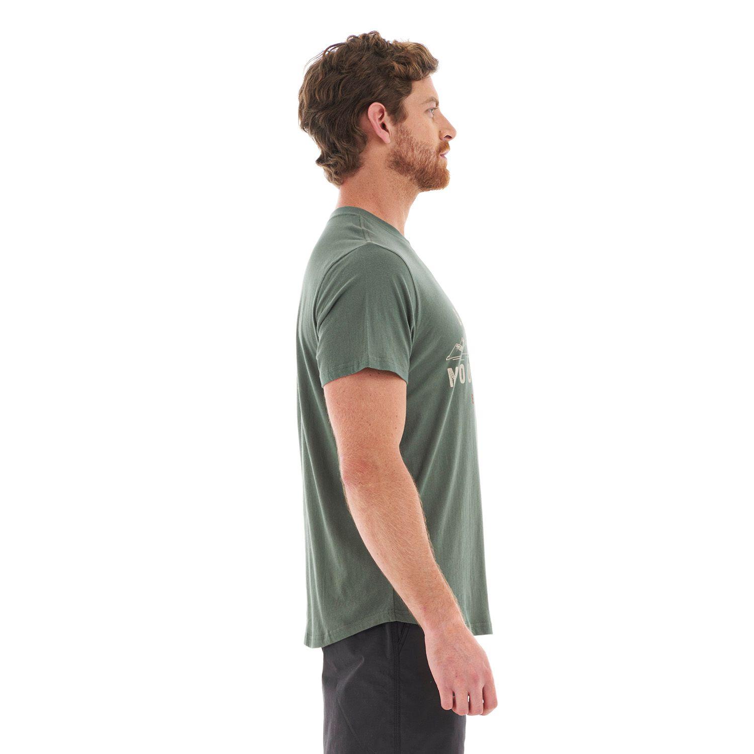 Polera Hombre Origins UV-Stop T-Shirt Verde Grisaceo Lippi-3