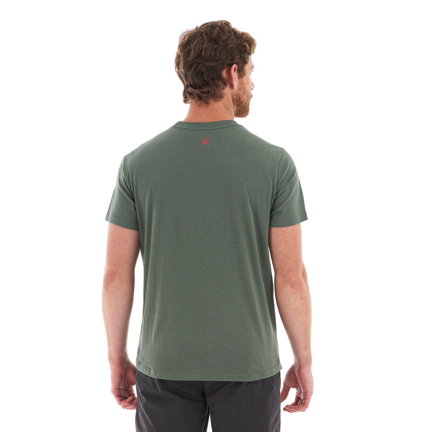 Polera Hombre Origins UV-Stop T-Shirt Verde Grisaceo Lippi-5