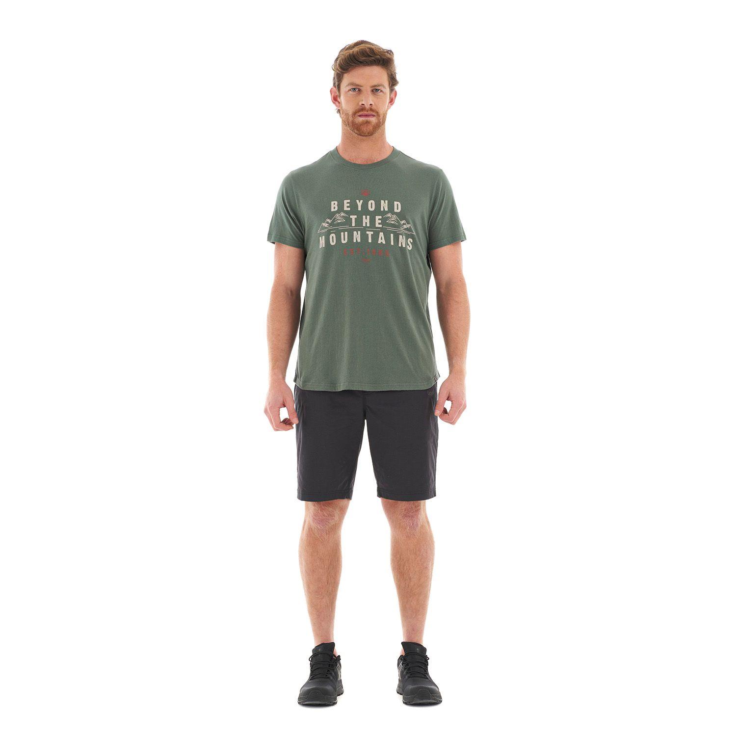 Polera Hombre Origins UV-Stop T-Shirt Verde Grisaceo Lippi-7