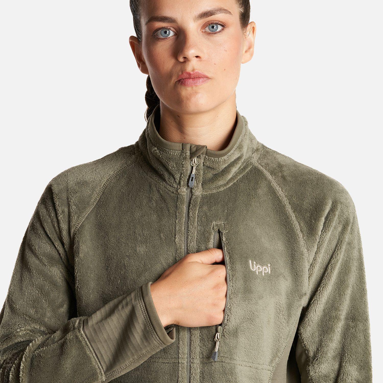 Poleron Mujer Numan Shaggy-Pro Jacket Laurel Lippi I23-4