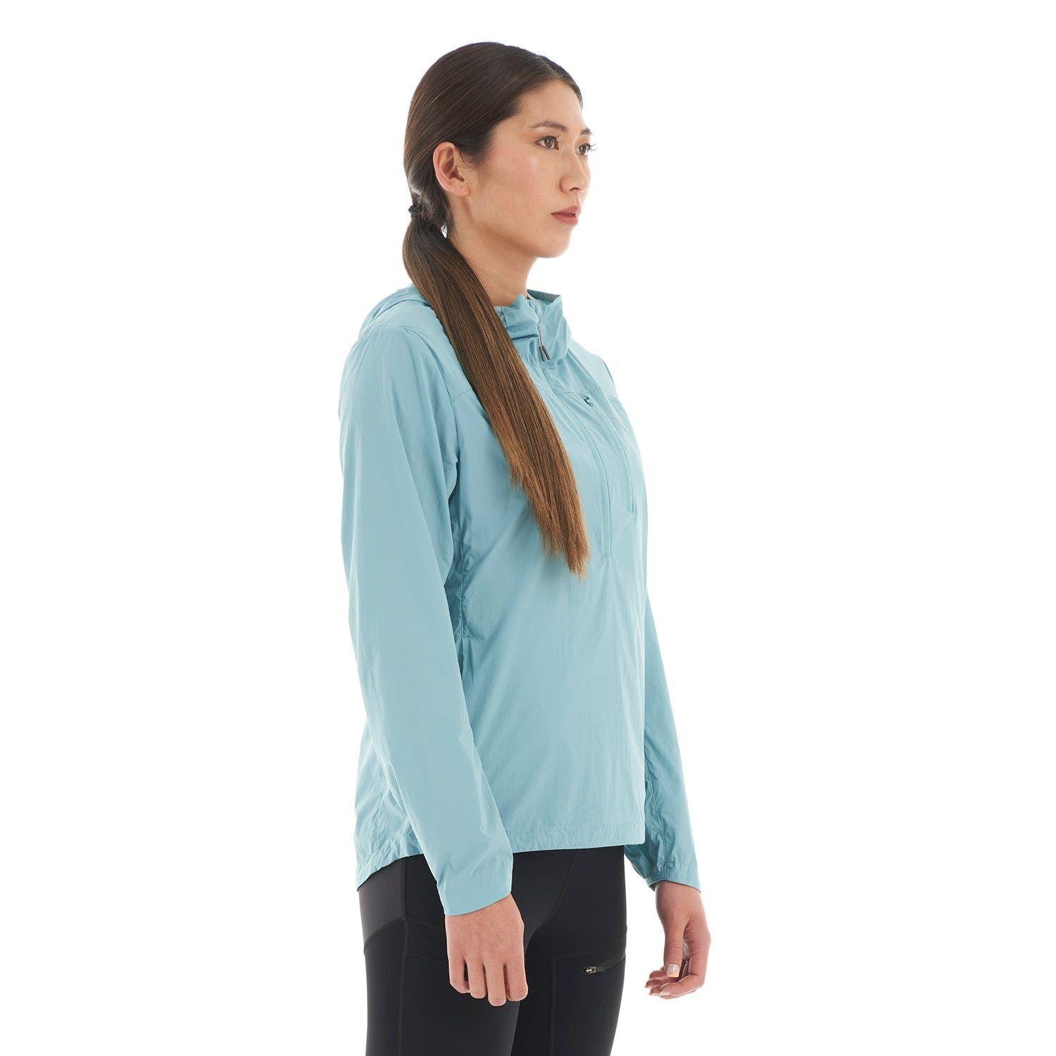 Chaqueta Mujer Spry WindBreaker 14 Zip Hoody Jacket Turquesa Lippi-2