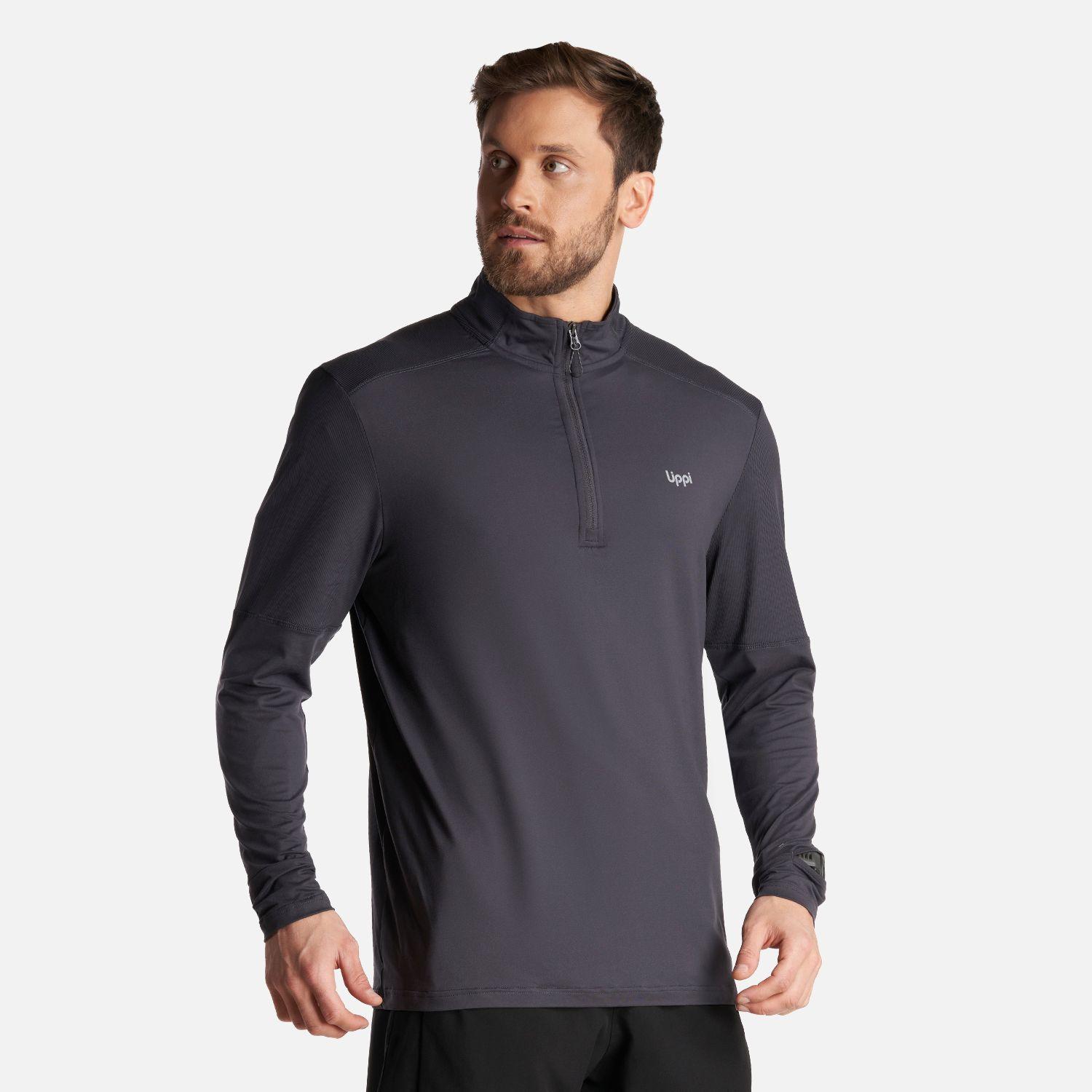 Poleron Hombre Puerto Trucco 14 Zip Grafito Lippi V24-2