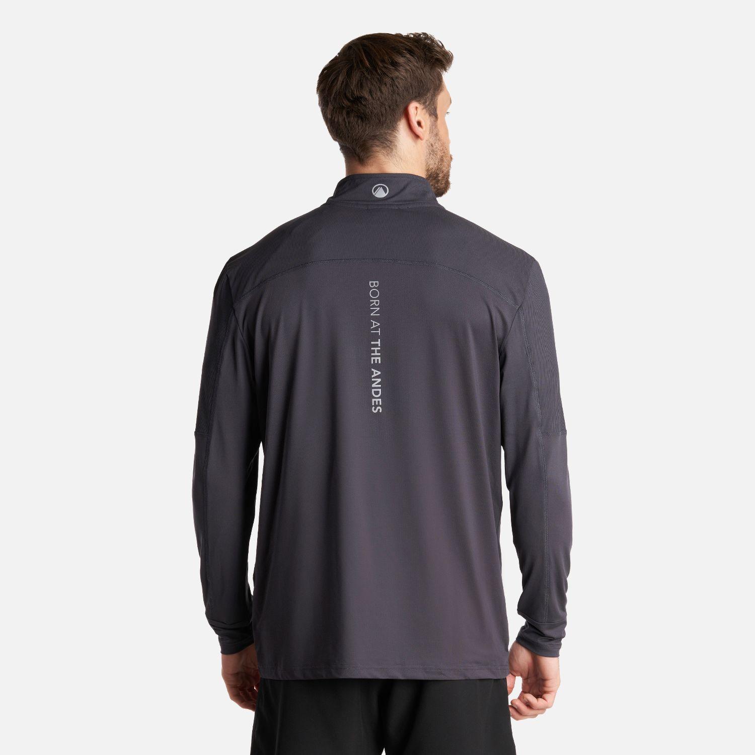 Poleron Hombre Puerto Trucco 14 Zip Grafito Lippi V24-3