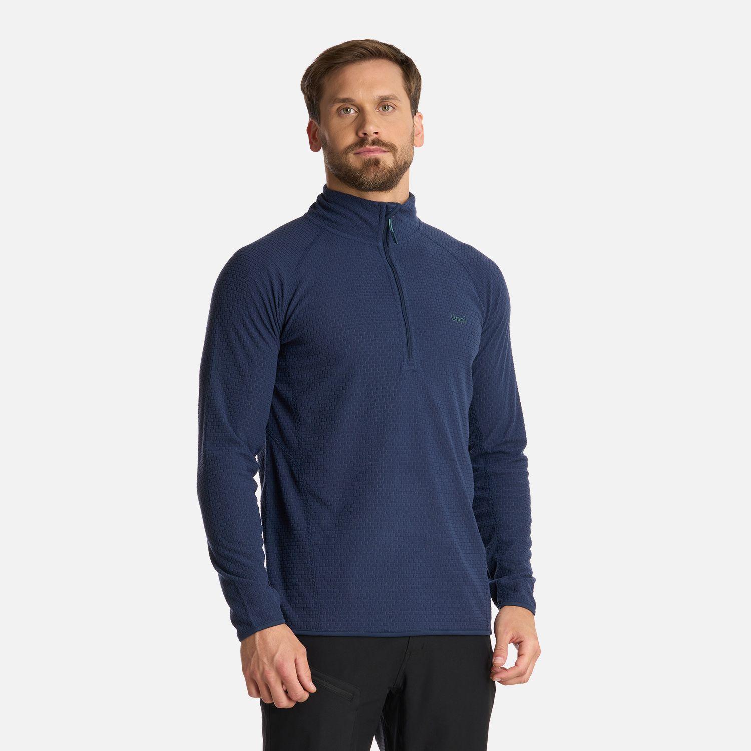 Polerón Hombre Jacaranda Nano-F 14 Zip Azul Lippi I25-1